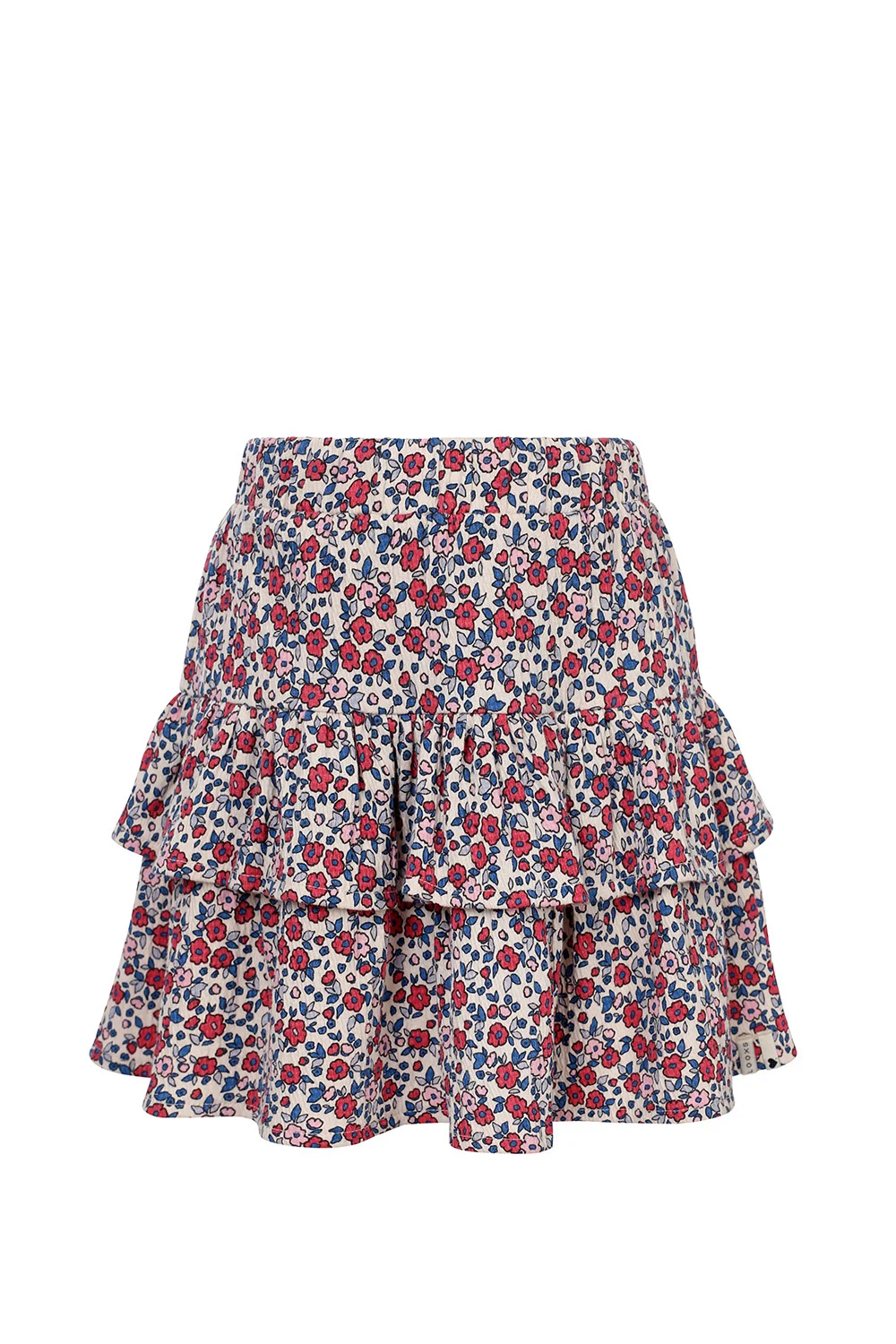 Looxs Revolution Zomer rok meisjes jersey crinkle aop bloemen multi