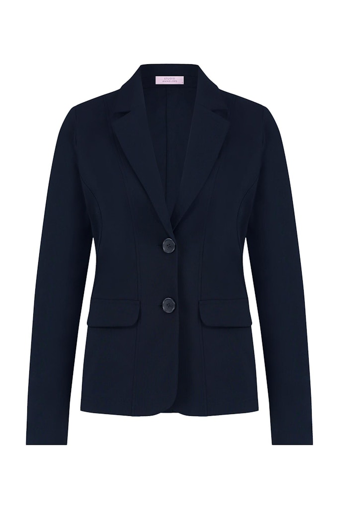 Studio Anneloes clean blazer 94806 6900 dark blue
