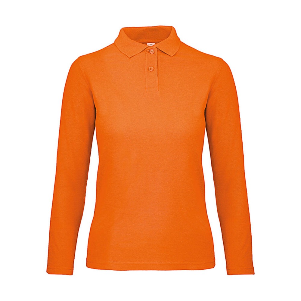 B and C Dames id.001 poloshirt met lange mouwen