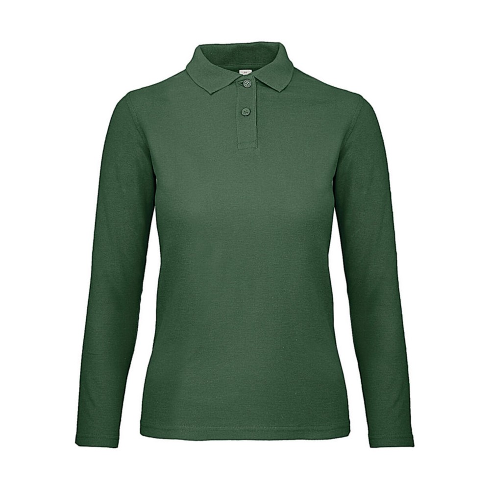 B and C Dames id.001 poloshirt met lange mouwen