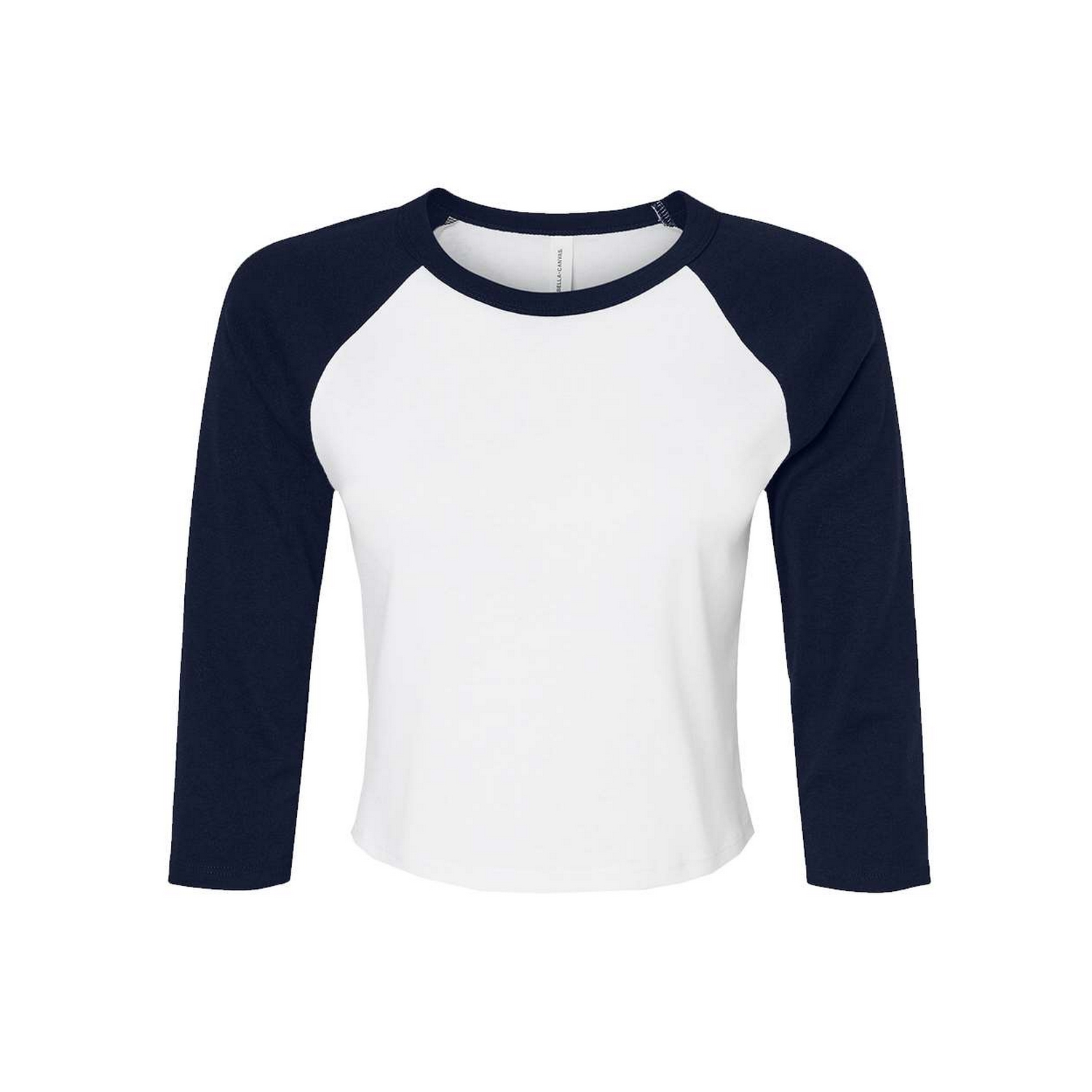 Bella + Canvas Dames baby micro-rib raglan 3/4 mouw t-shirt