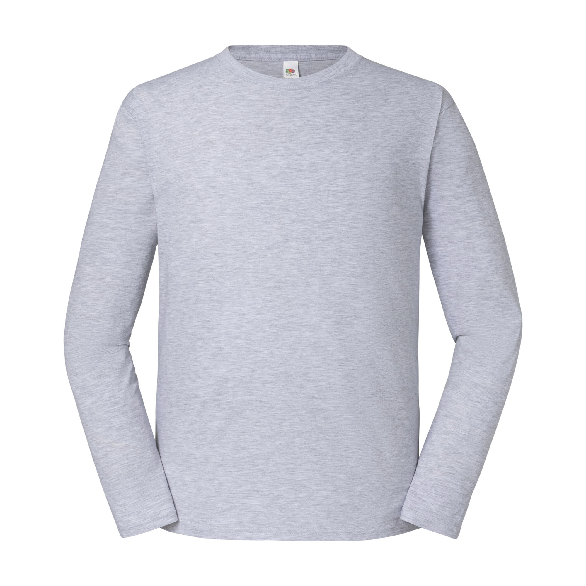Fruit of the Loom Heren iconic 195 premium heather t-shirt met lange mouwen