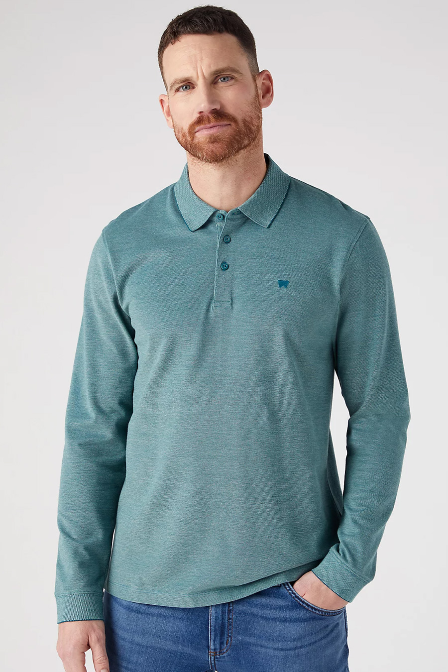 Wrangler Ls refined polo deep teal