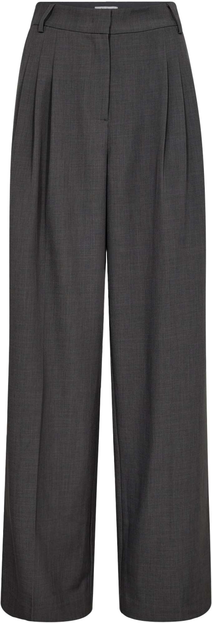 Co'Couture Liane cc pleat ll pant dark grey