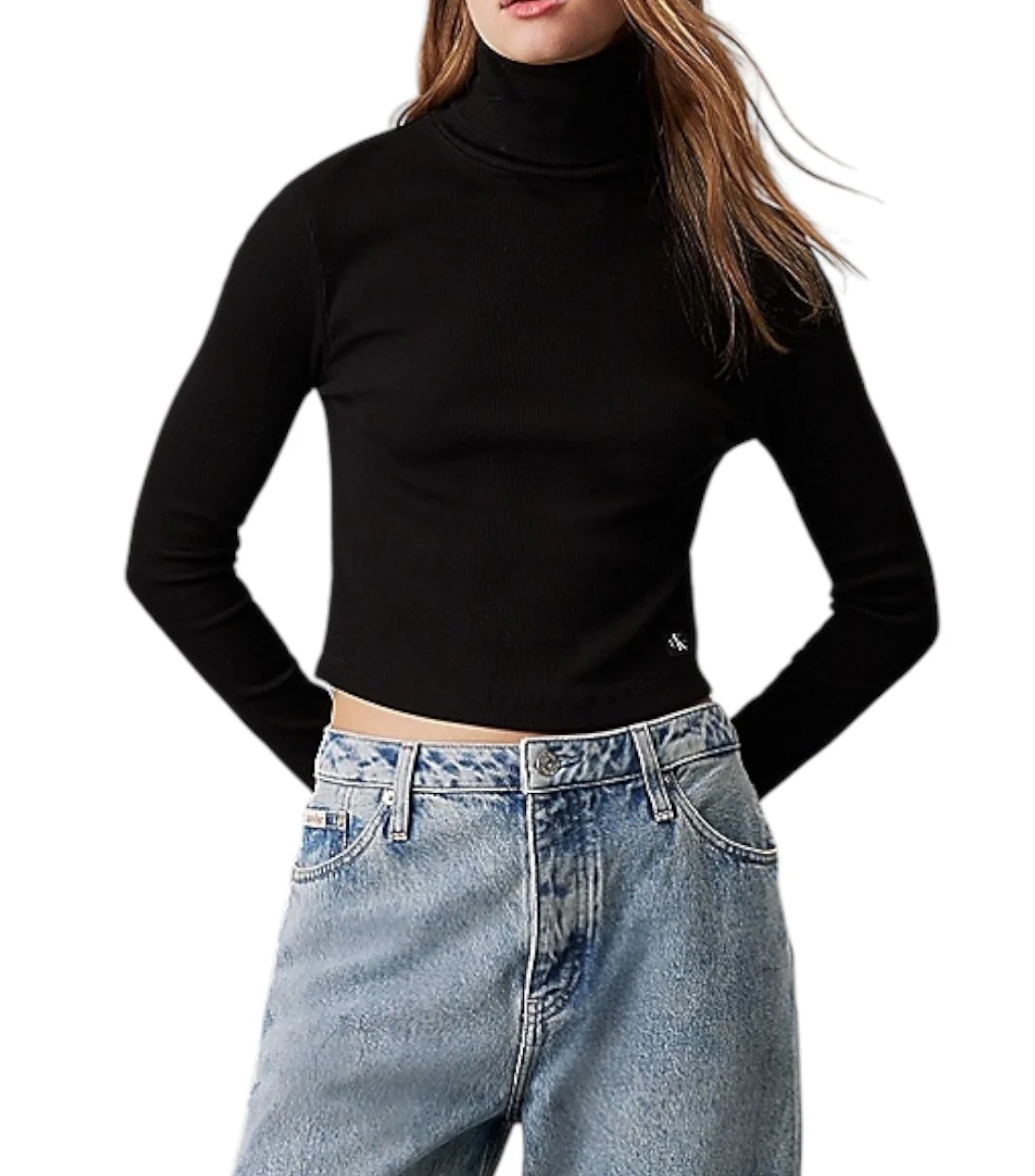 Calvin Klein Longsleeve crop trui