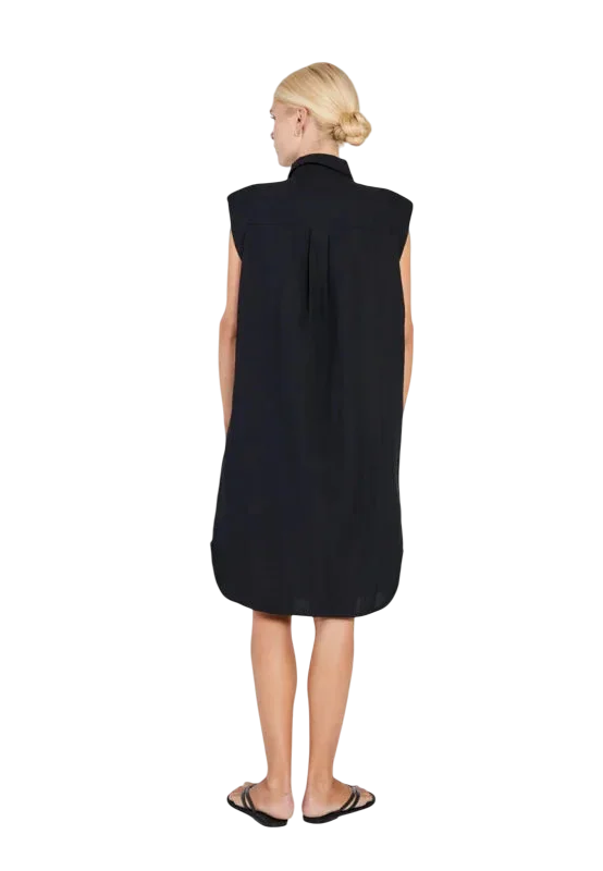 Norr Mara shirt dress black -