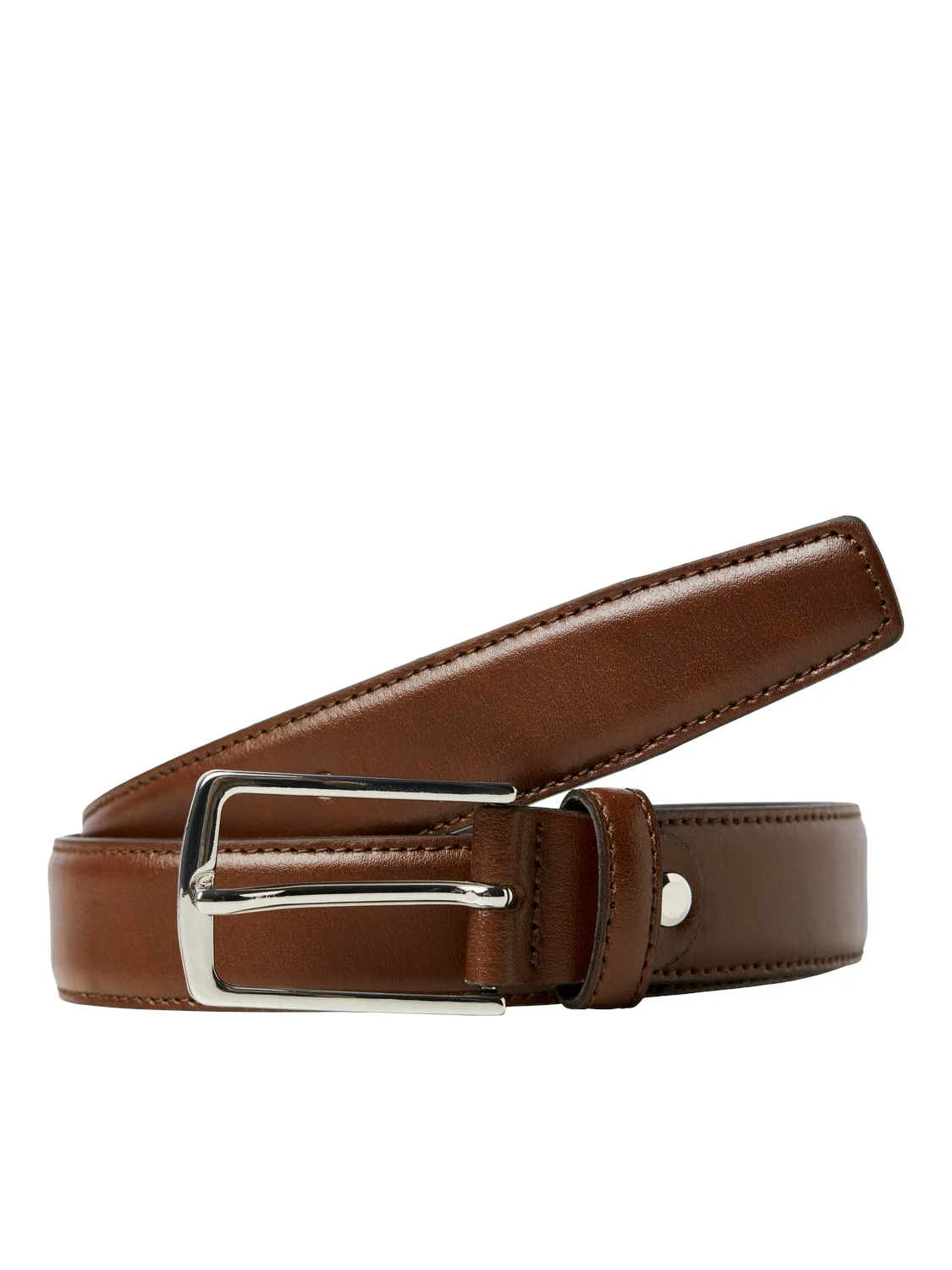 Jack & Jones Heren pantalon riem leer jacchristopher cognac
