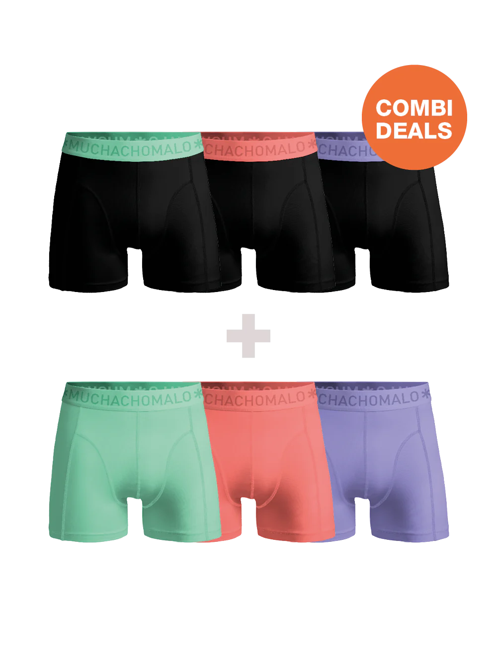 Muchachomalo Heren 3+3-pack boxershorts