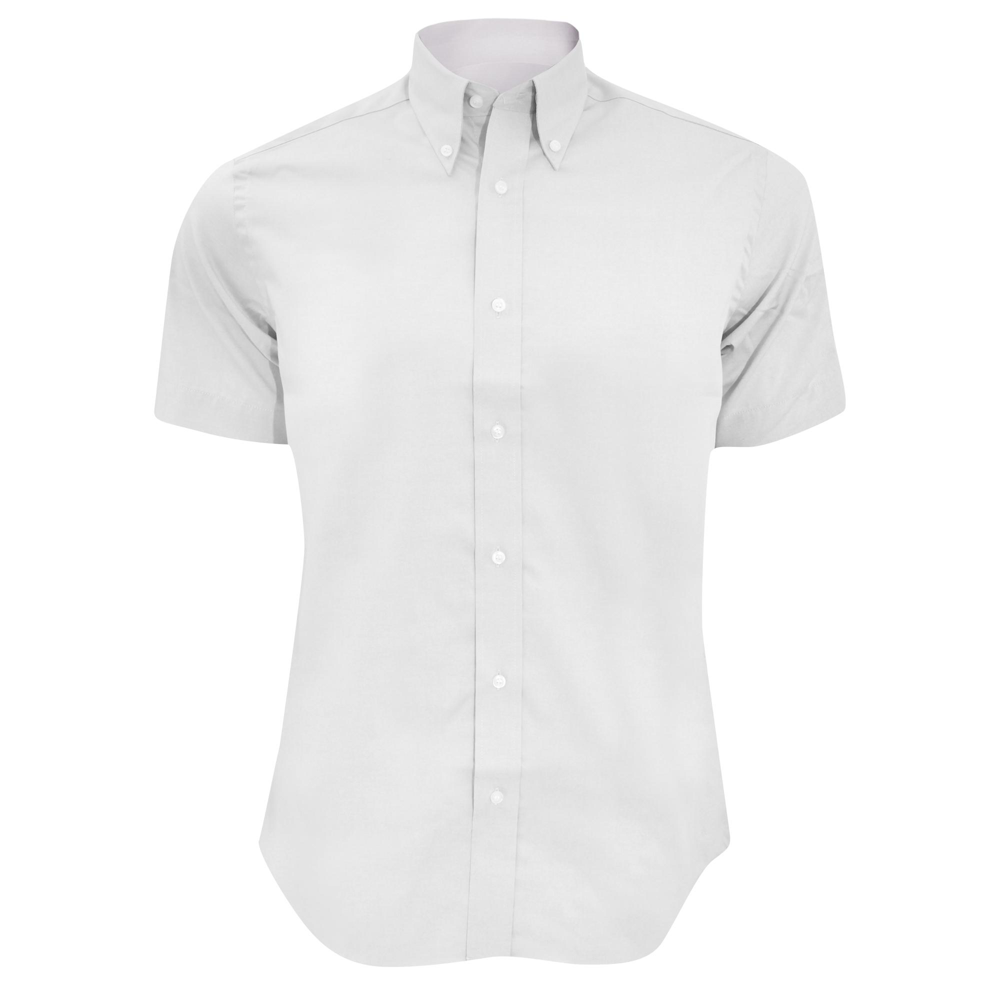 Kustom Kit Herenshirt met korte mouwen, op maat gemaakt, premium oxford shirt