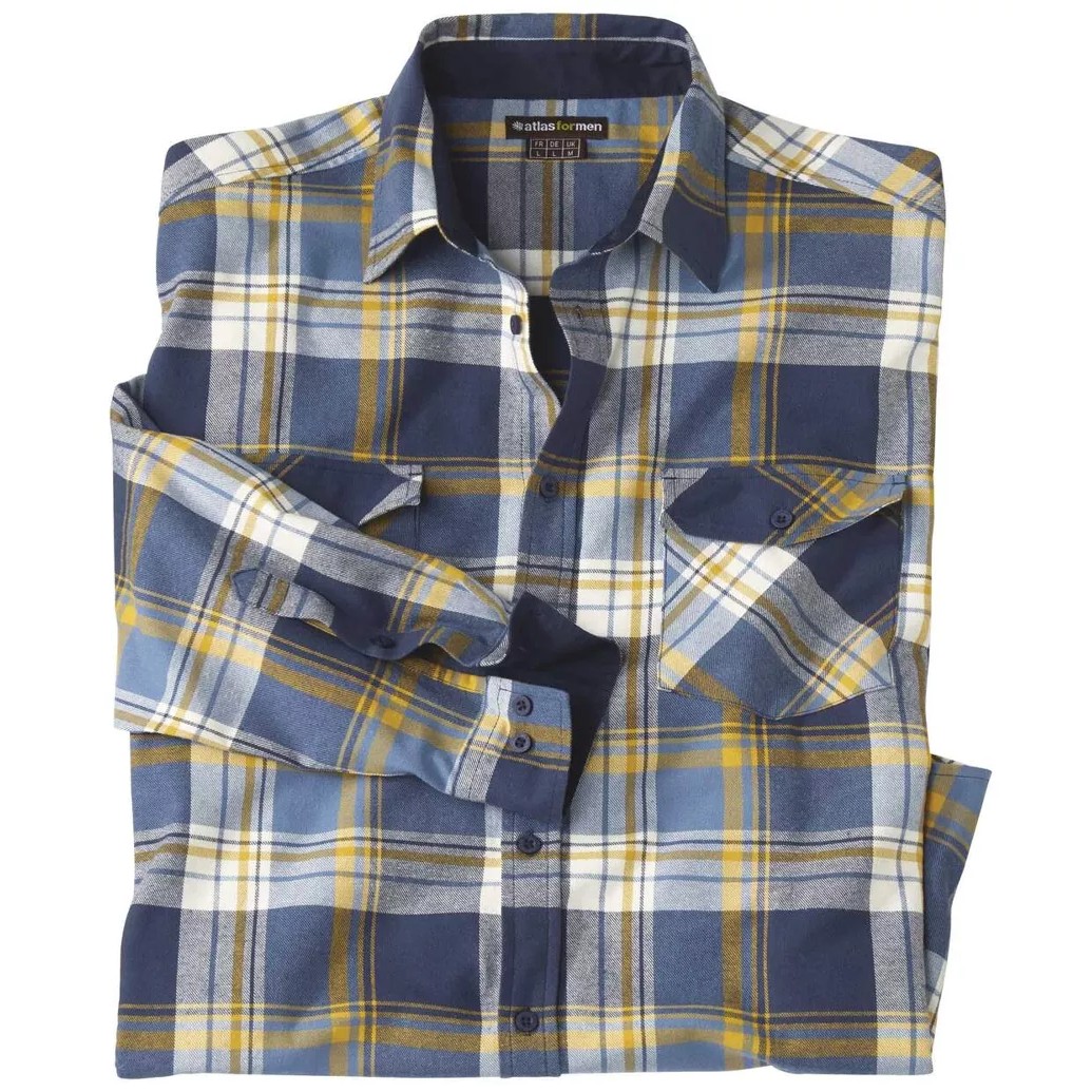 Atlas For Men Heren geruit flannel shirt