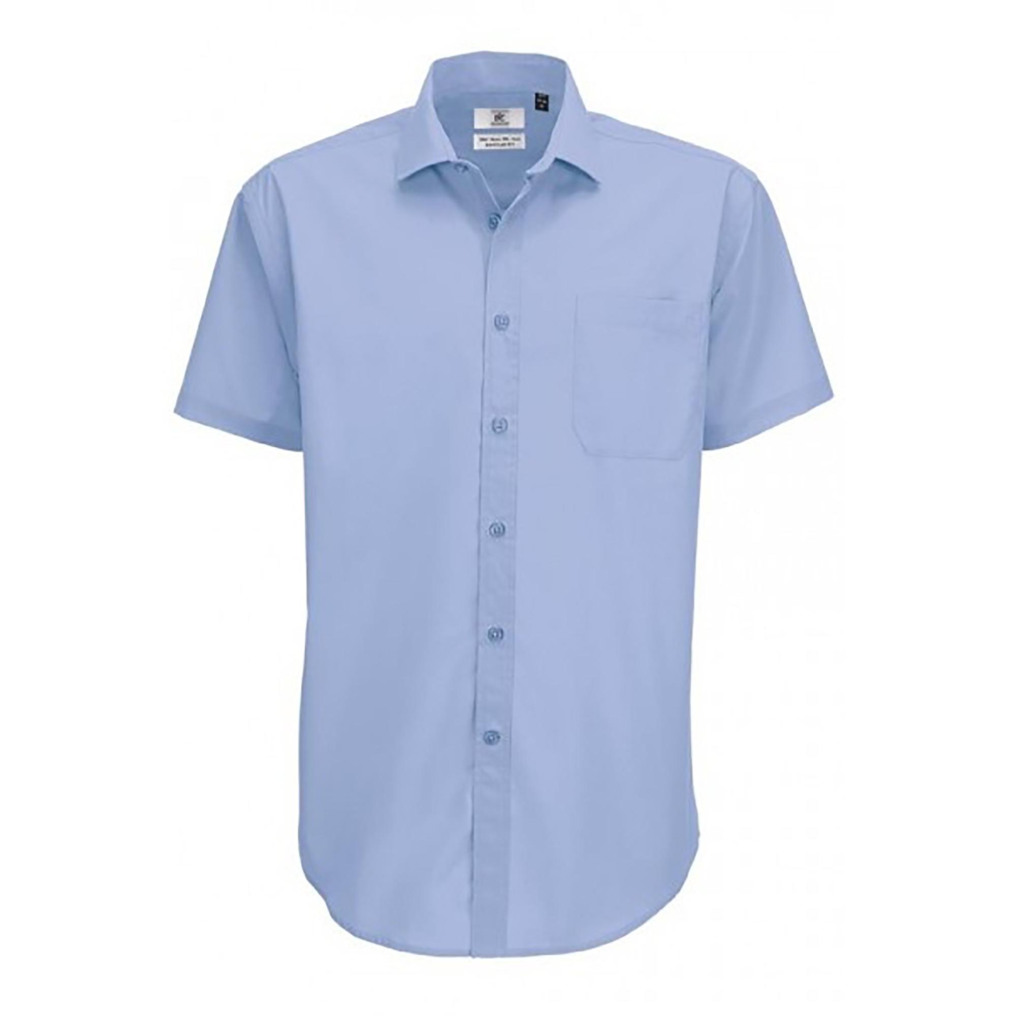 B and C B&c heren slimme korte mouwen shirt / heren shirts