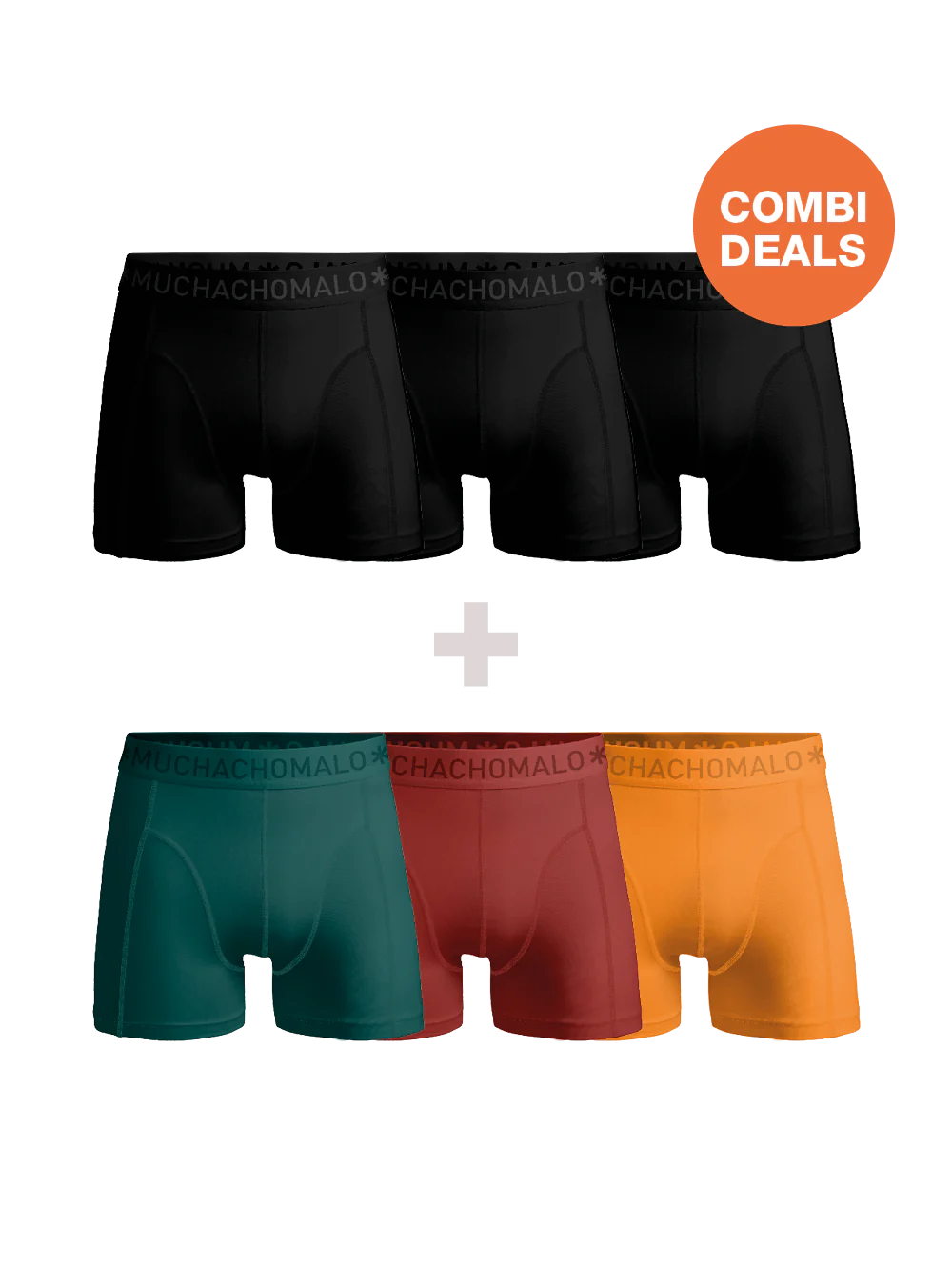 Muchachomalo Heren 3+3-pack boxershorts