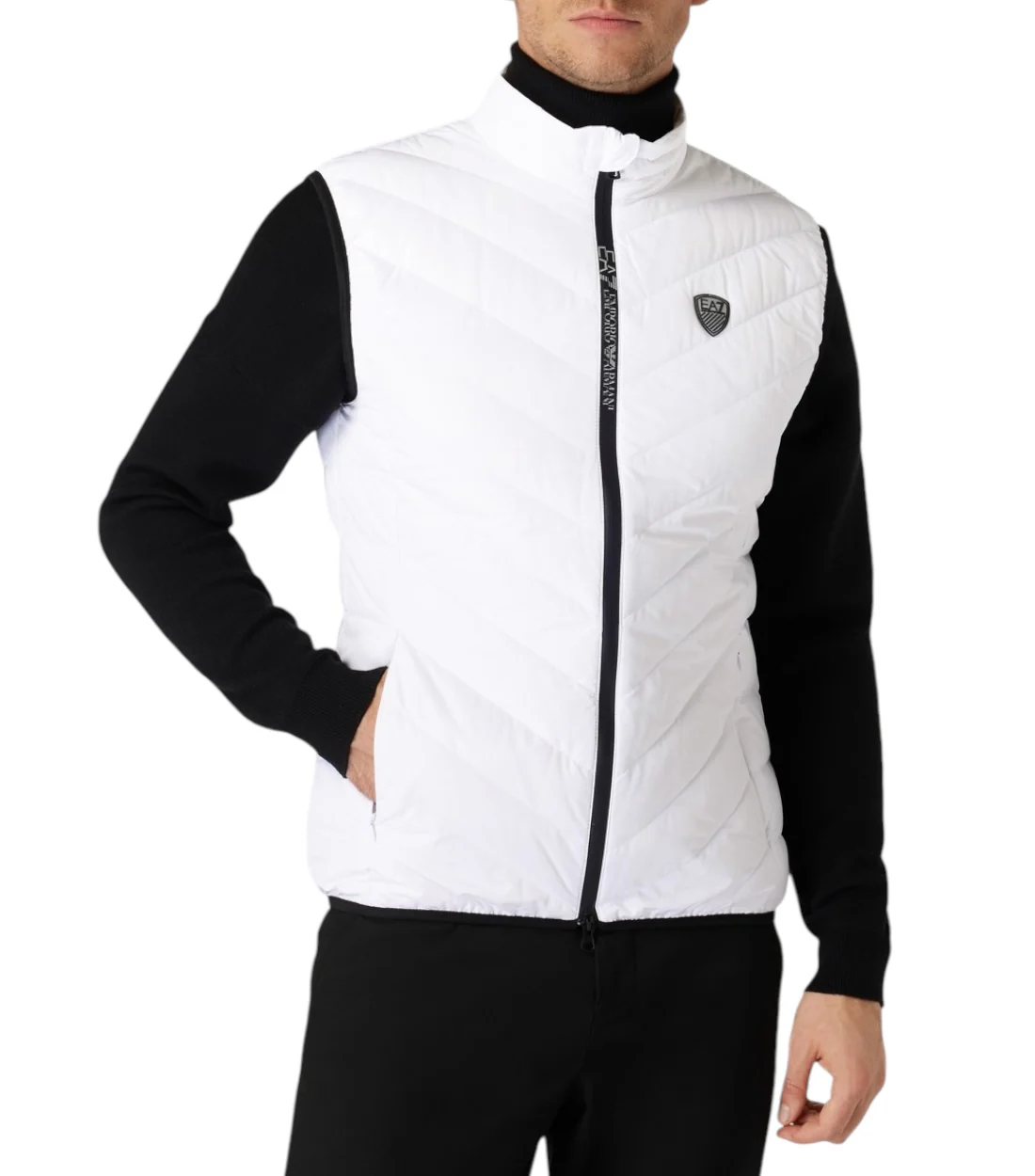 EA7 Bodywarmer met opstaande kraag