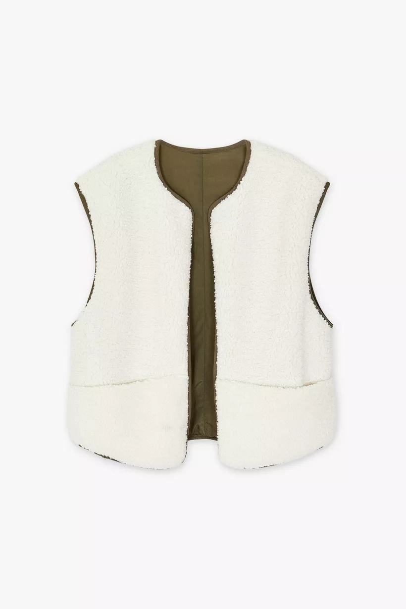 CKS 303326 zal waistcoat cly beige light