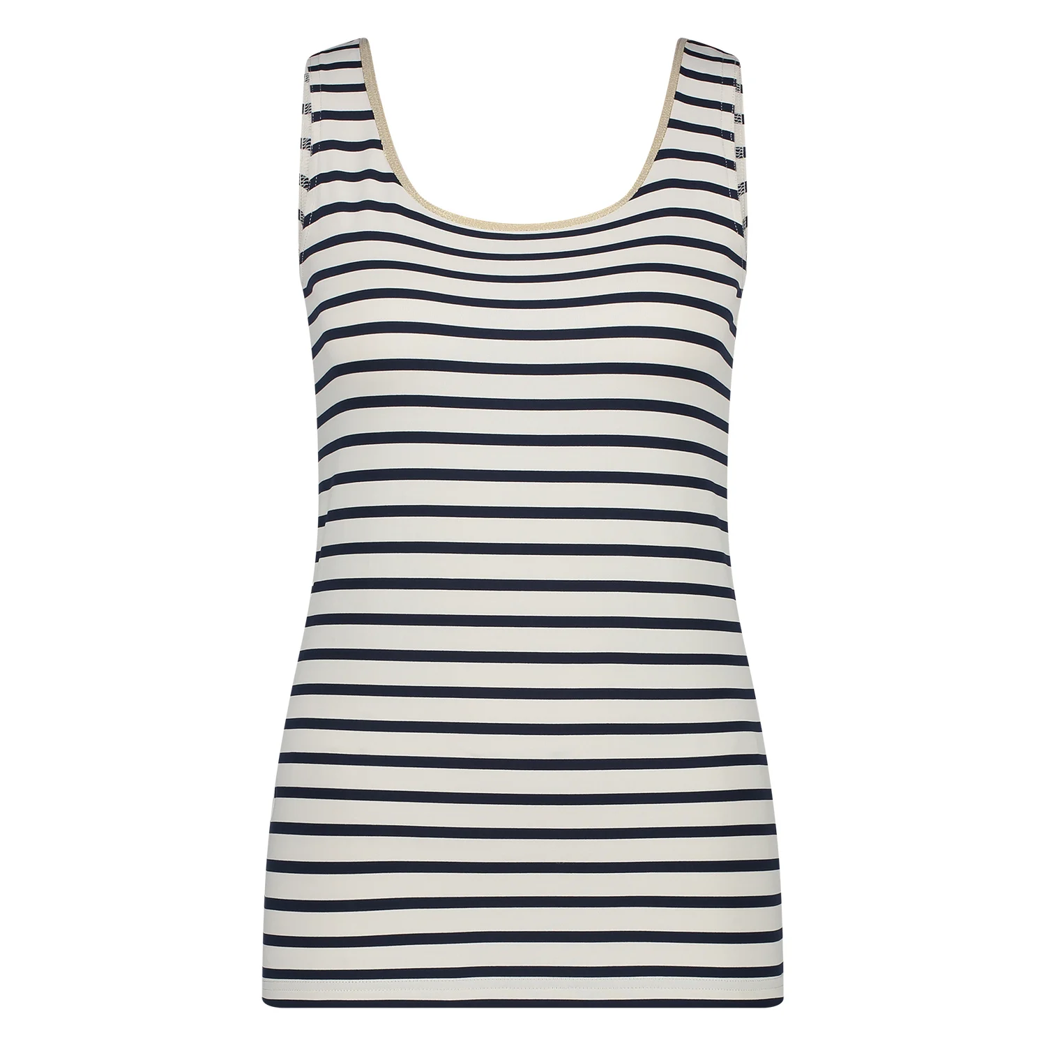 Nukus Nks06002 219 juba singlet stripe offwhite/navy