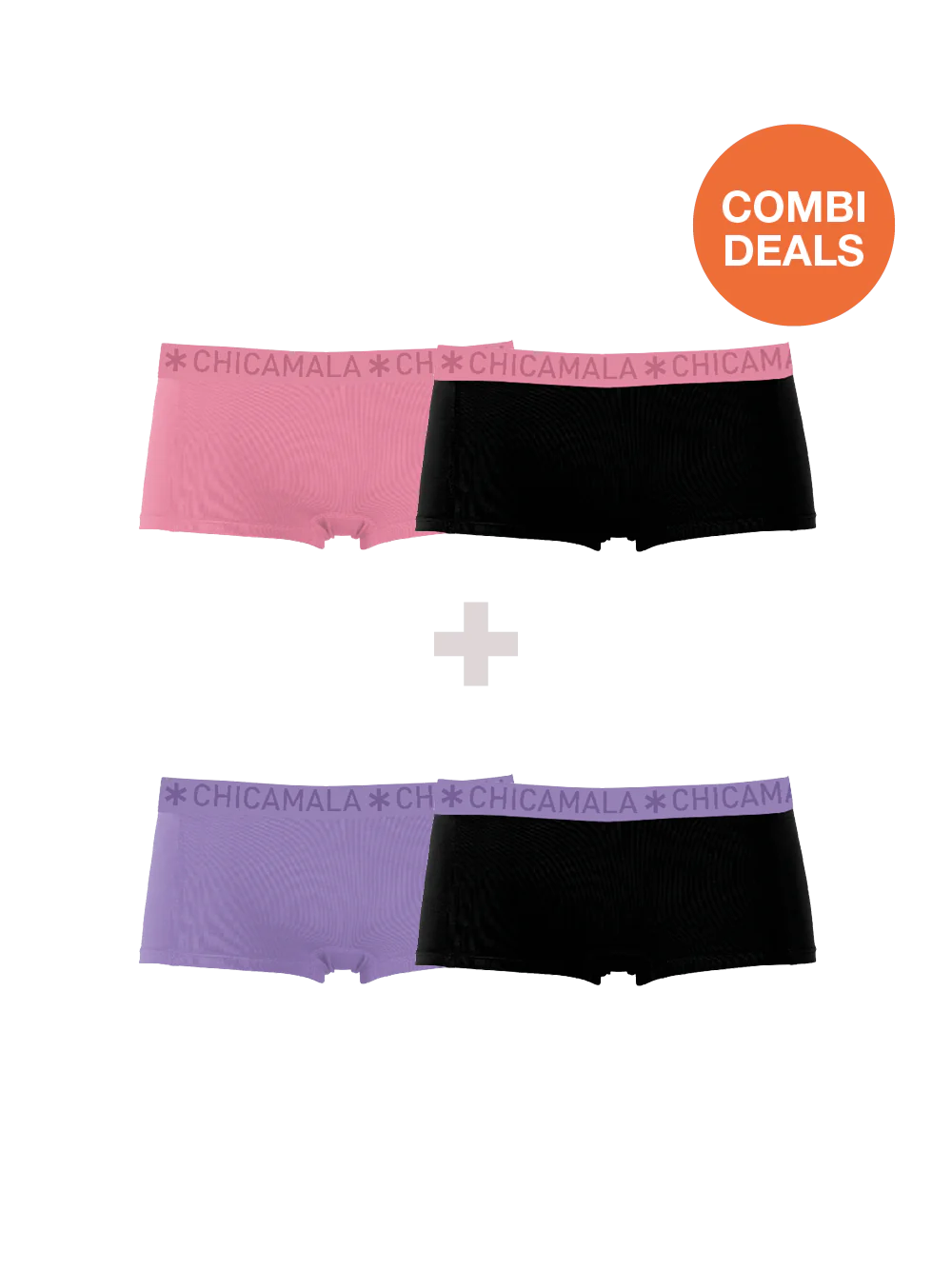 Muchachomalo Dames 2+2-pack boxershorts