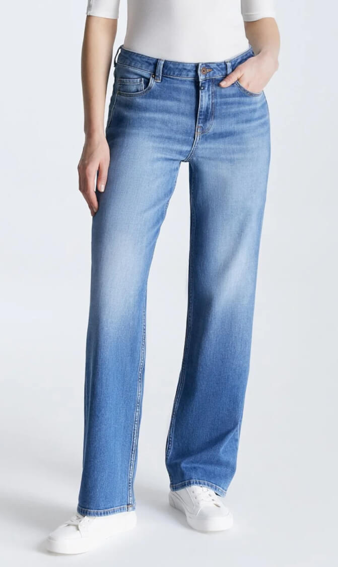 C.O.J. Denim Coj nova wide straight jeans medium blue