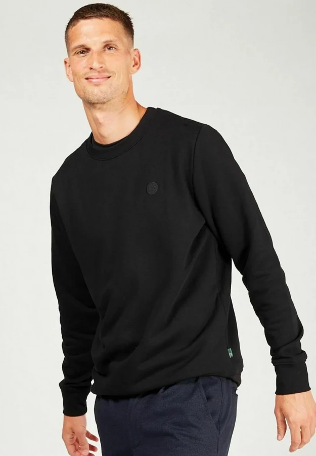 Kronstadt Lars ks3527 999 black heren crew neck sweater