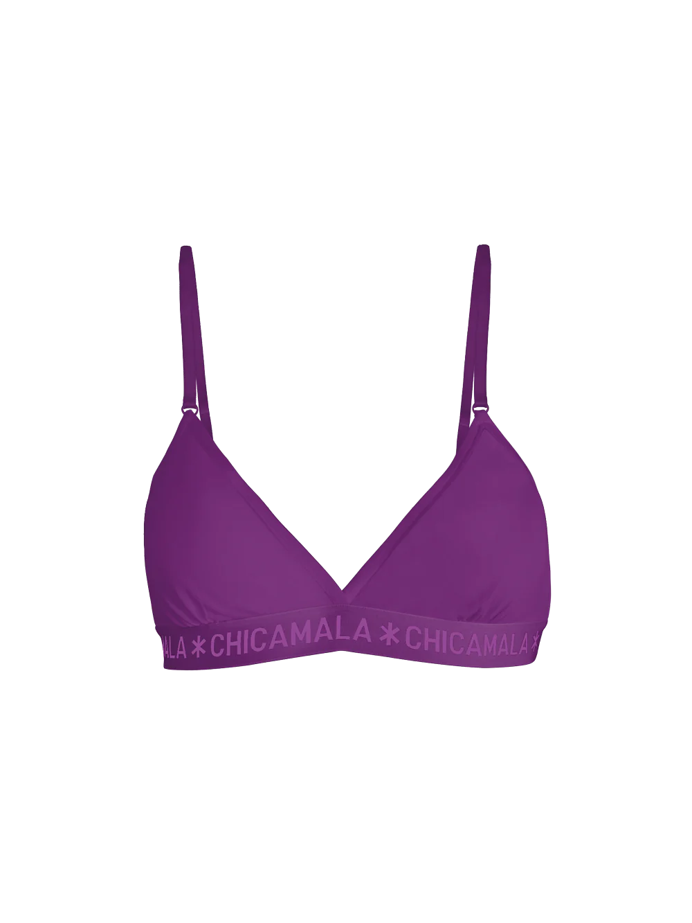 Muchachomalo Meisjes 1-pack triangle top effen