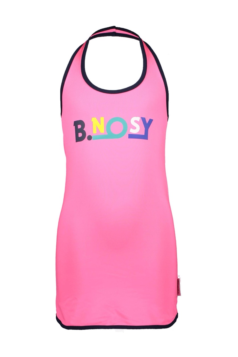 B.Nosy Girls dumbbell dress with dot aop and chest -