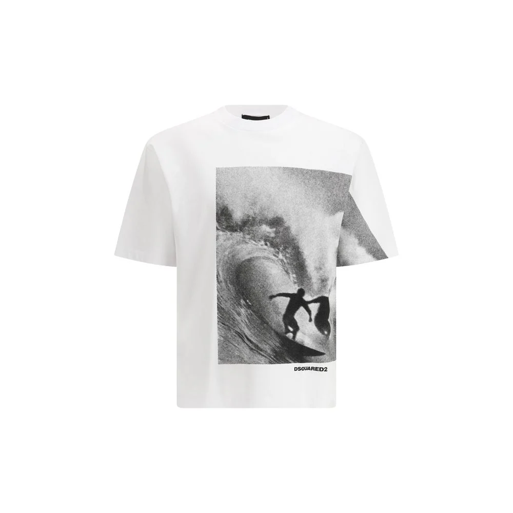 Dsquared2 T-shirt met maxi print