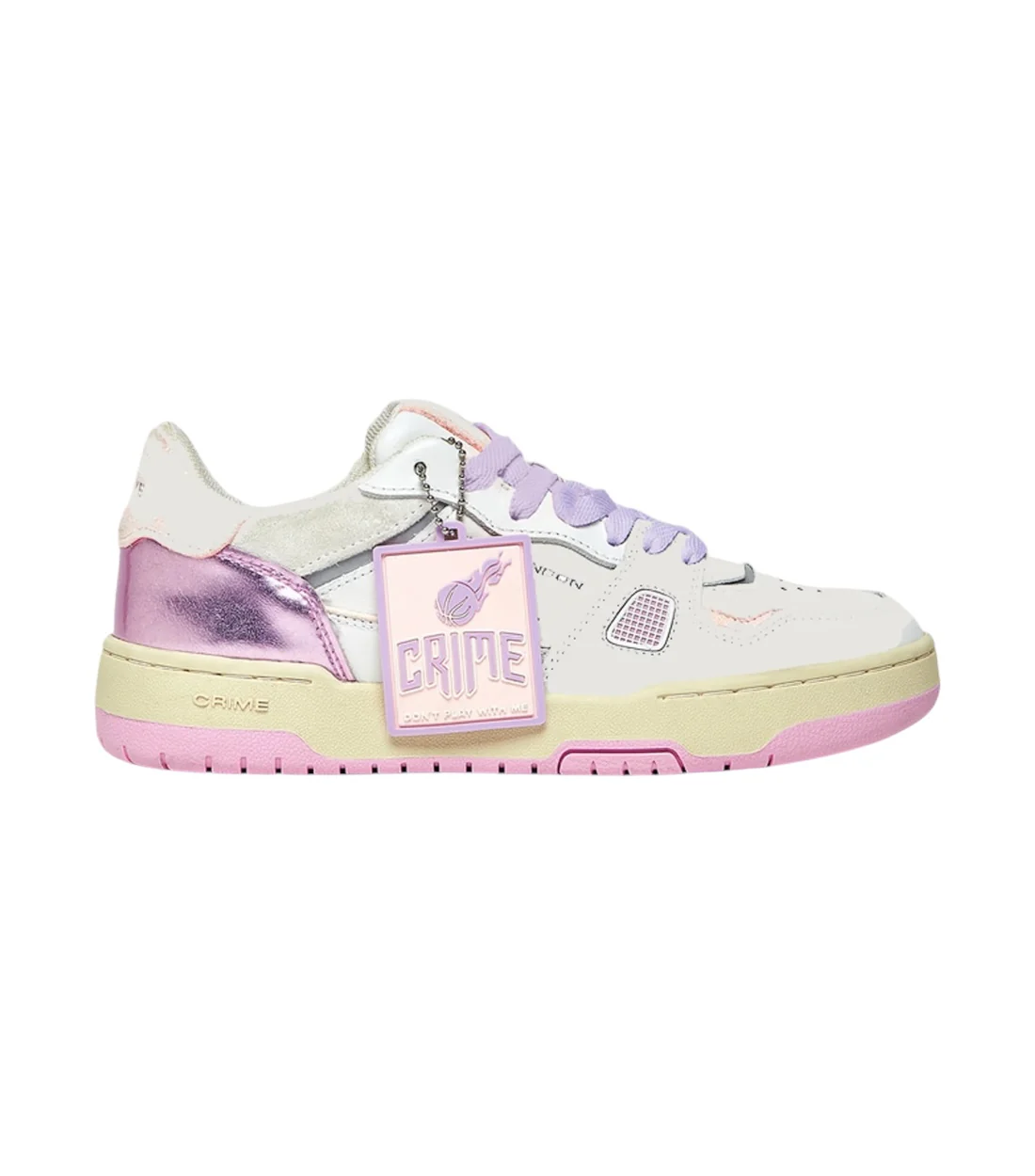 Crime London Off court og rosa sneakers