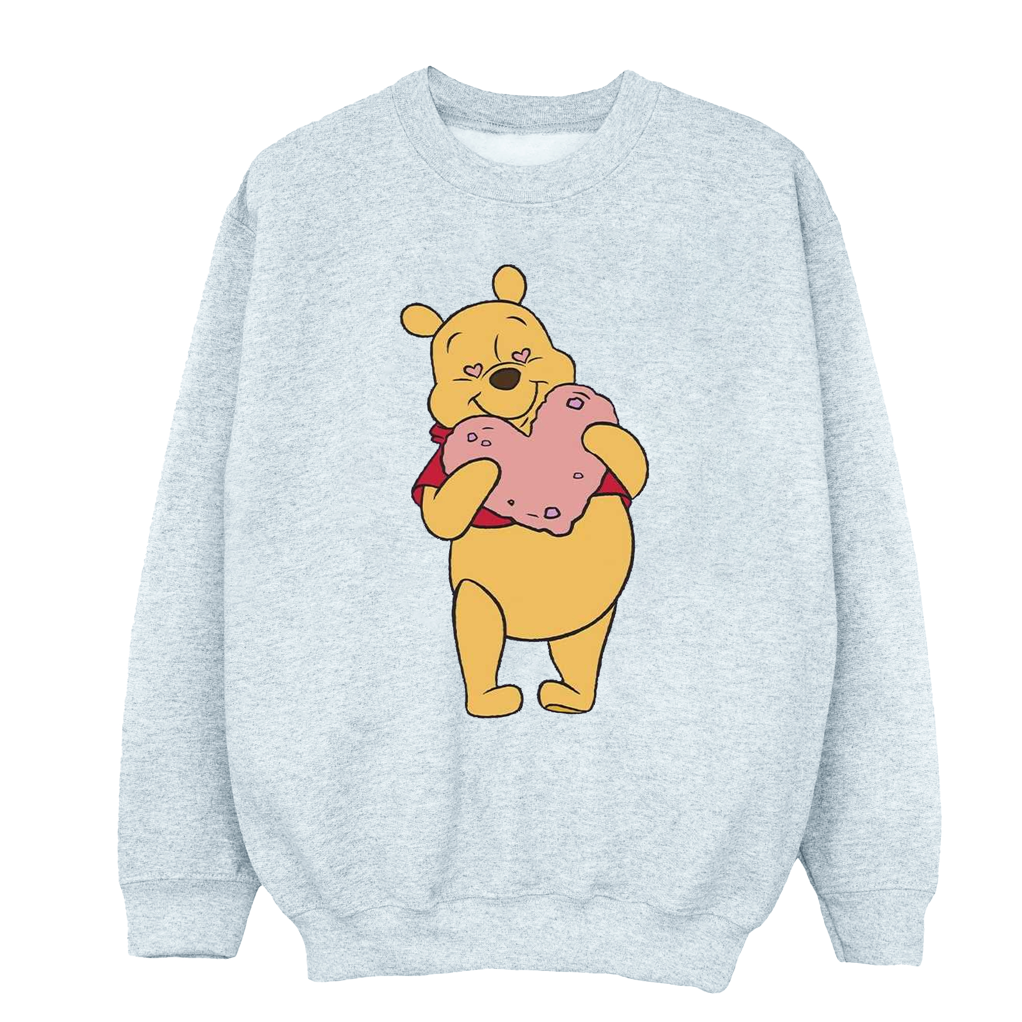 Li-cense Disney dames winnie the pooh sweatshirt met hartjesogen