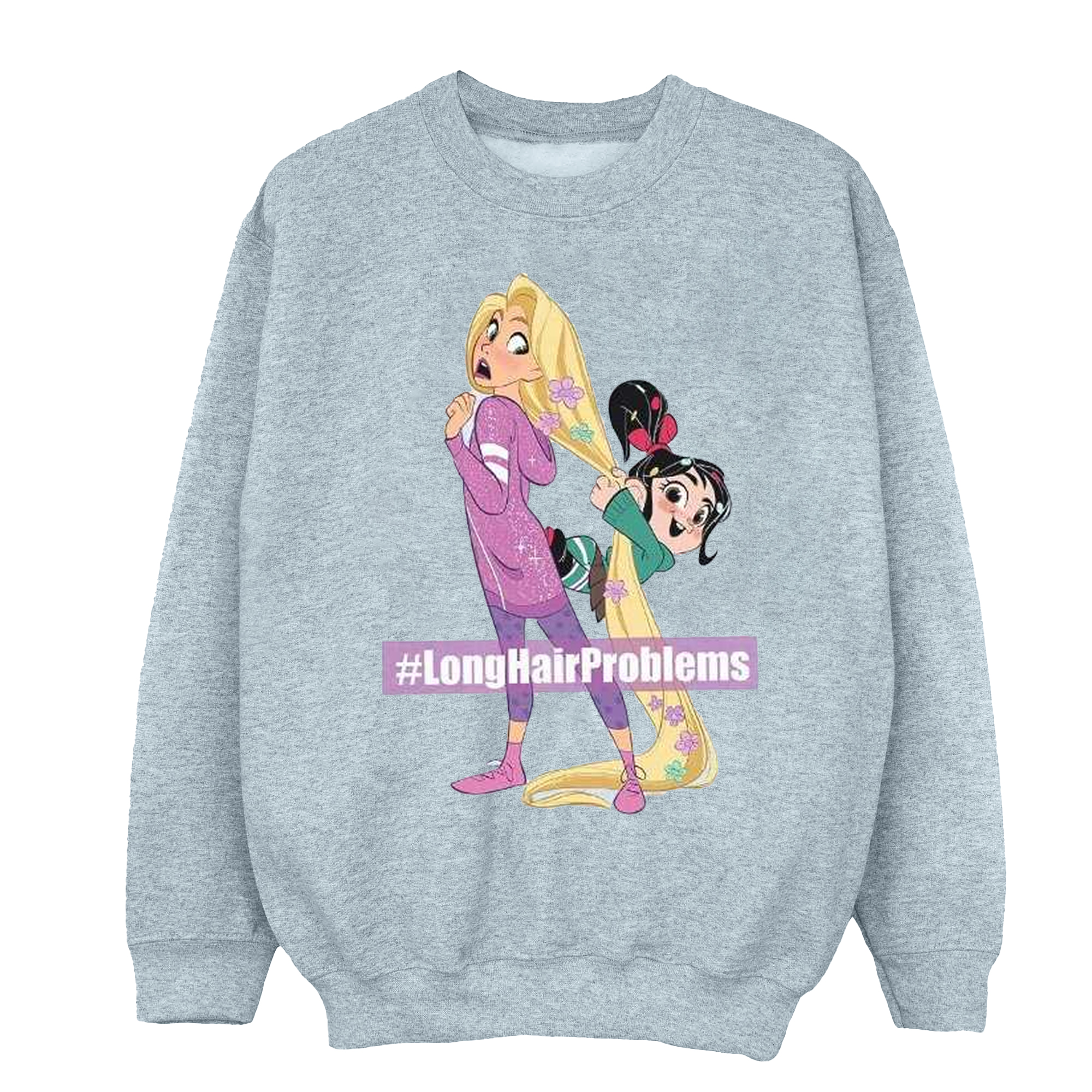 Li-cense Disney dames wreck it ralph rapunzel en vanellope sweatshirt