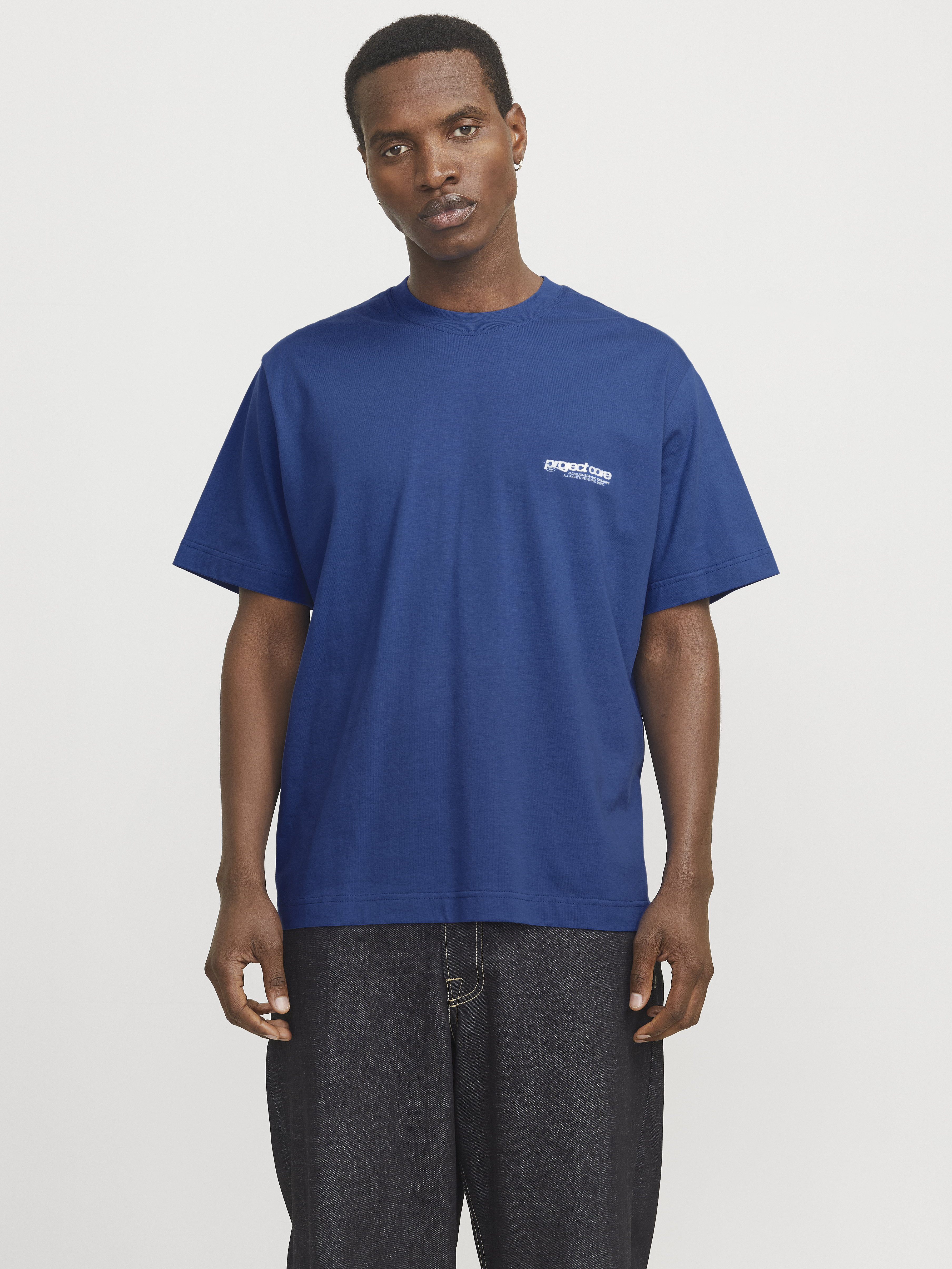 Jack & Jones Jcounion back print tee ss crew noo