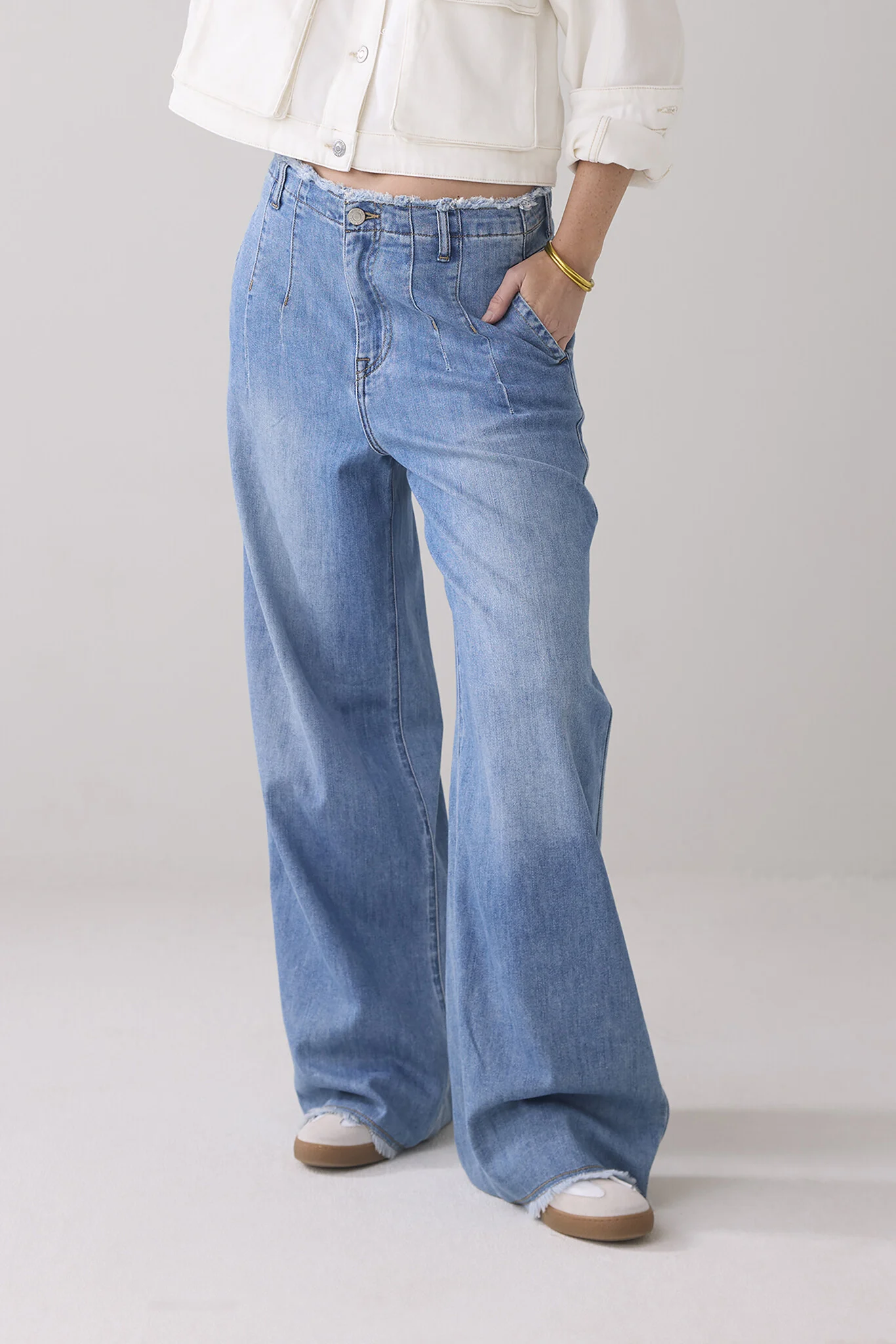 Summum 4s2679-5174 wideleg jeans soft flowy denim