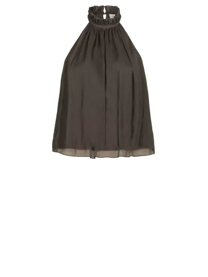 Dante 6 D6 fame pleated halter top