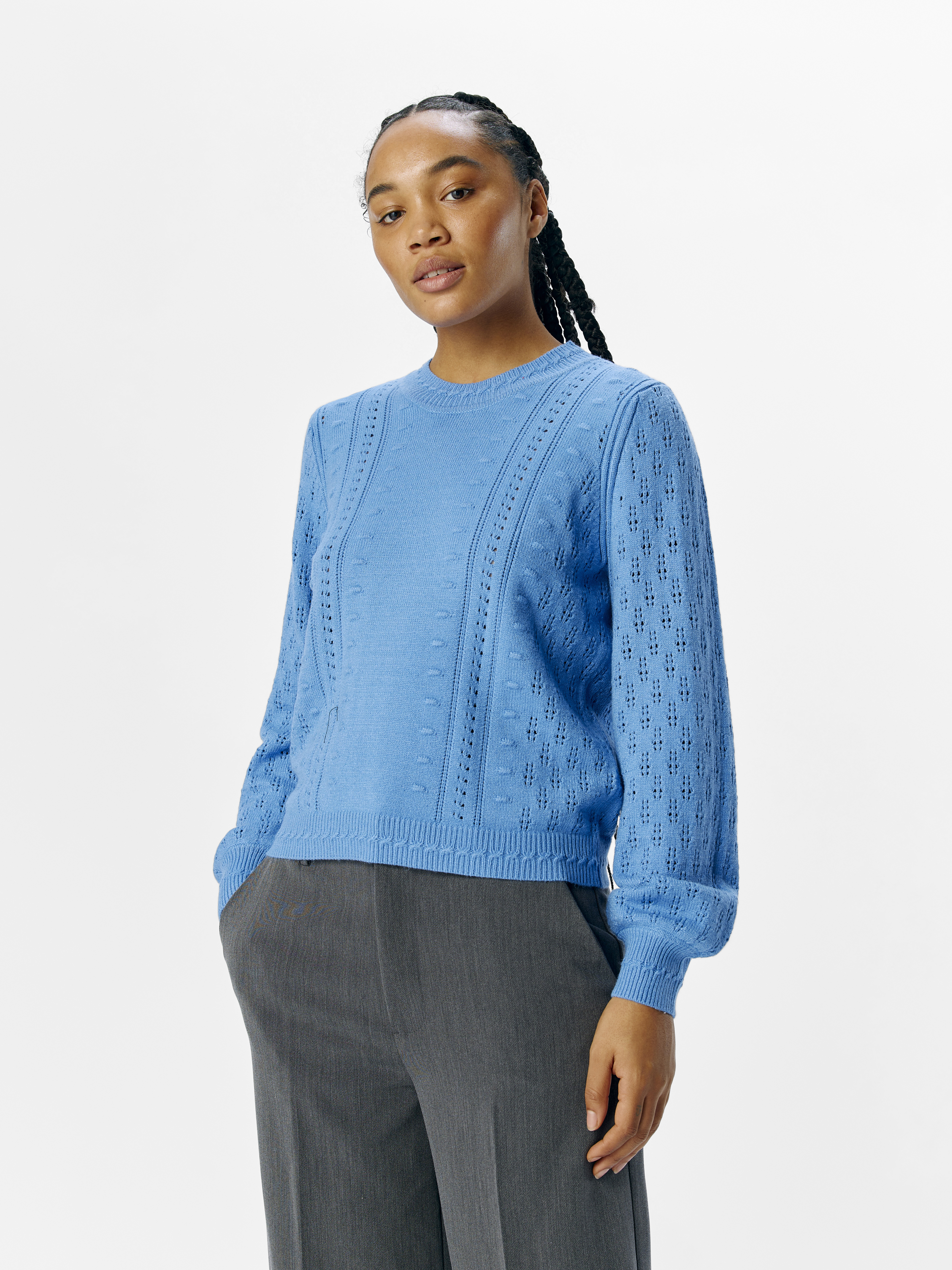 Object Objinge l/s re o-neck knit noos