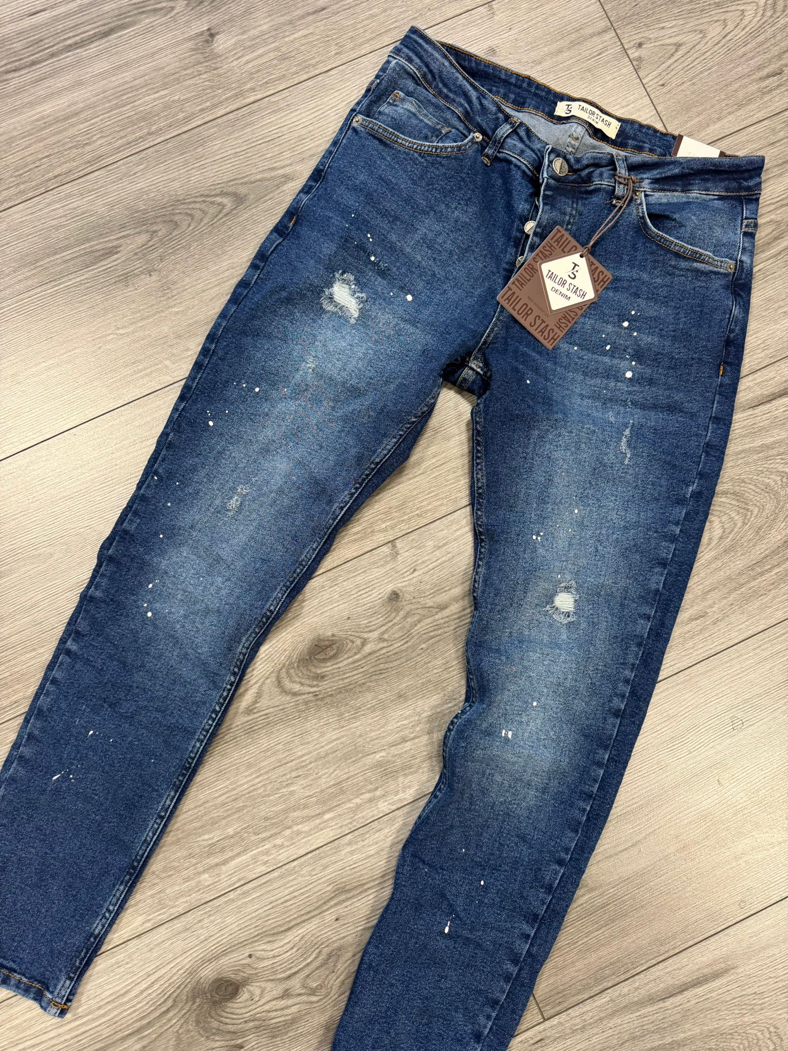 Tailor Stash heren jeans donker lengte 32