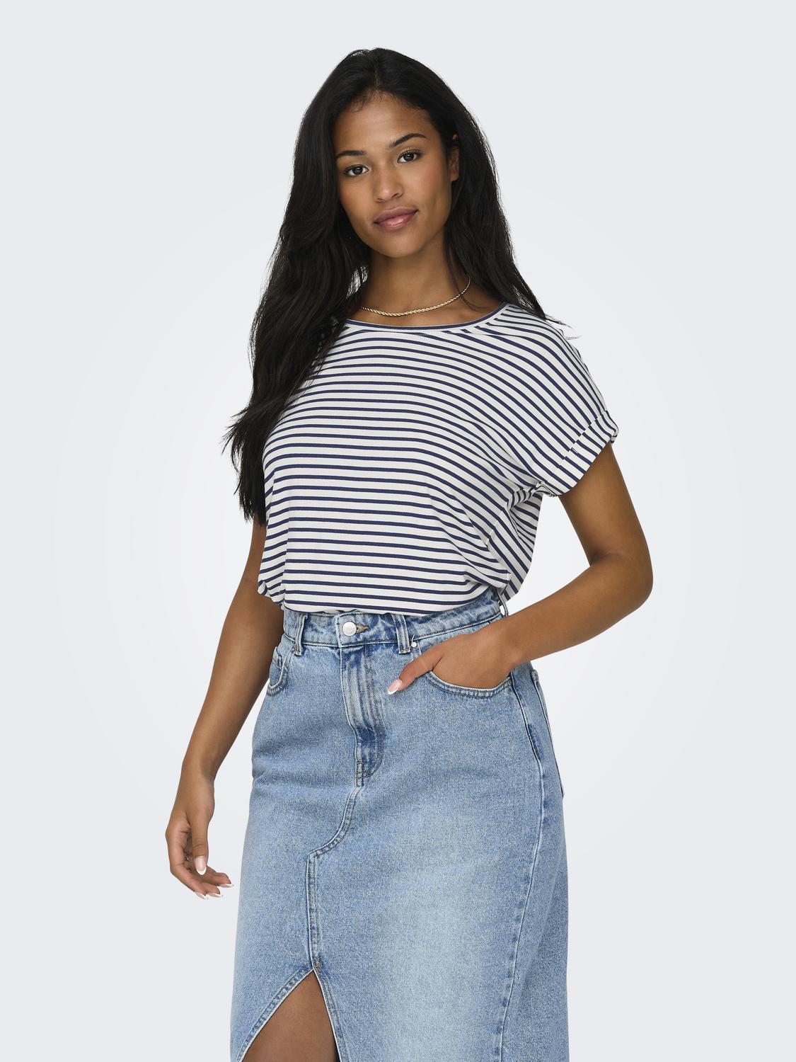 Only T-shirt ONLMOSTER – Shirt met korte mouwen en omslag voor casual looks