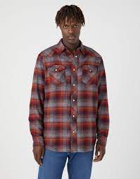 Wrangler Heritage shirt rhubarb red