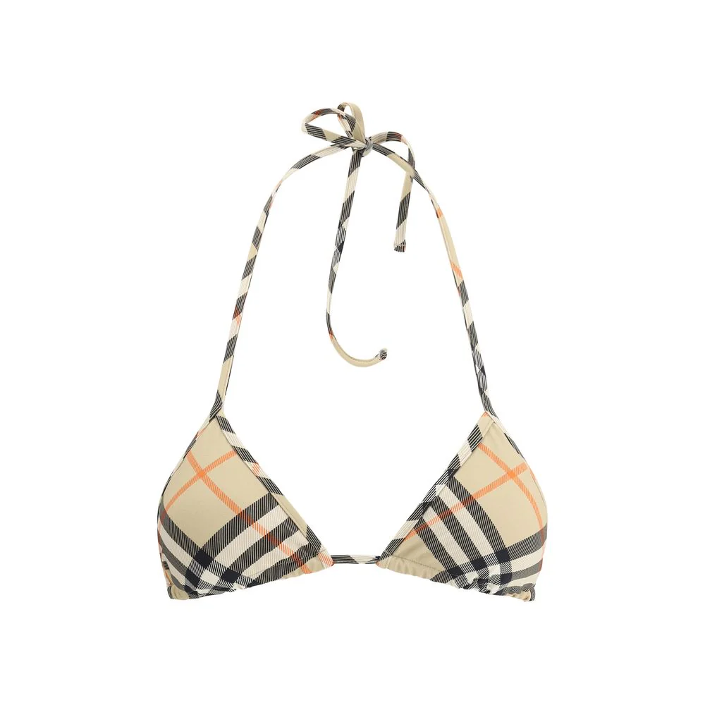 Burberry Swimsuit bikini top met iconisch archivio check