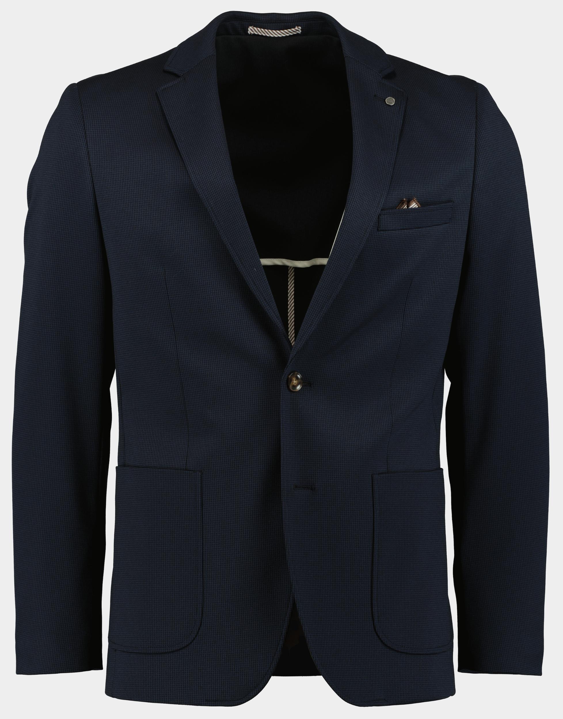 Bos Bright Blue Colbert fame pied de poule jacket dro 243038fa13bo/290 navy