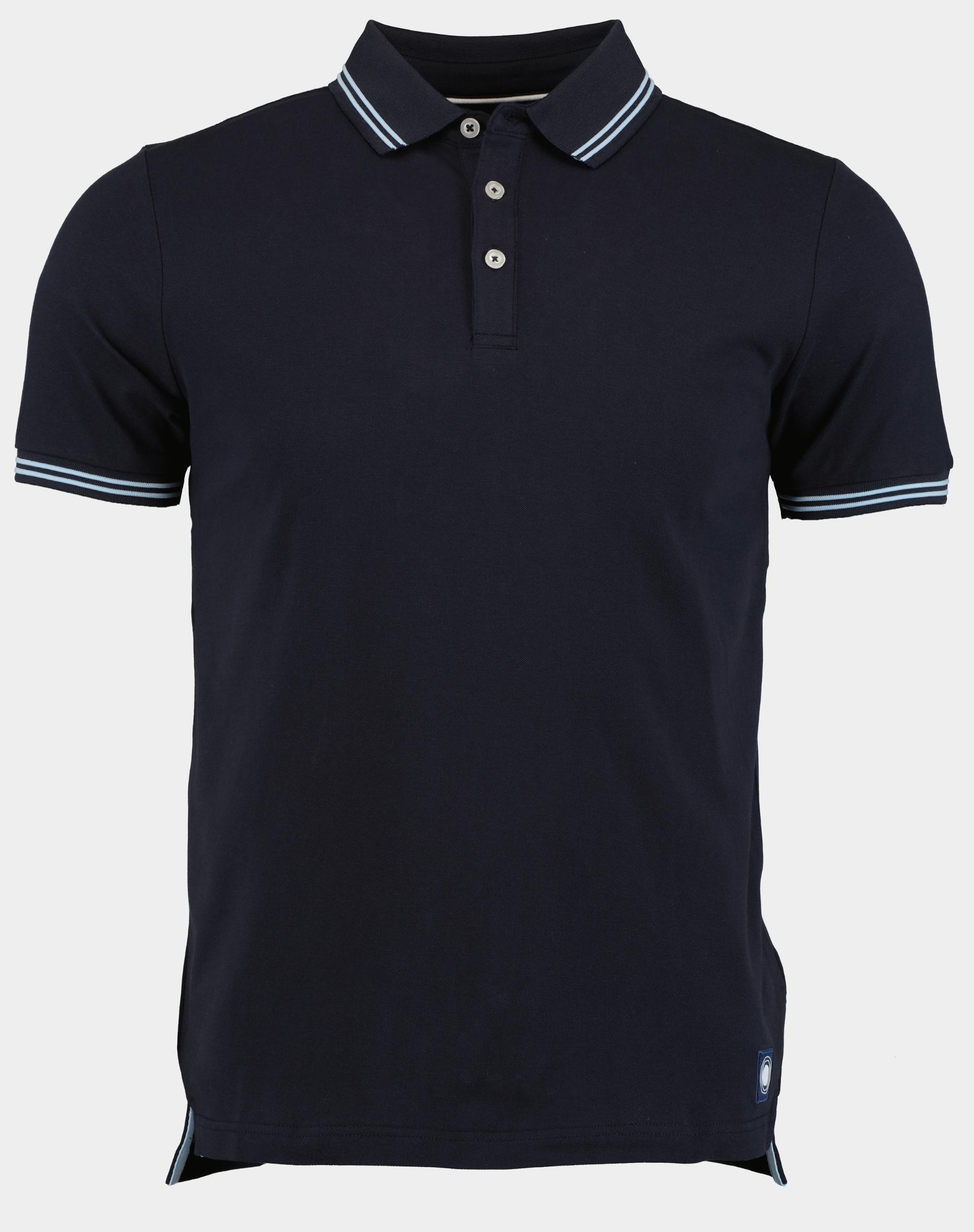 Bos Bright Blue Polo korte mouw jason polo fine pique contras 24108ja01bo/290