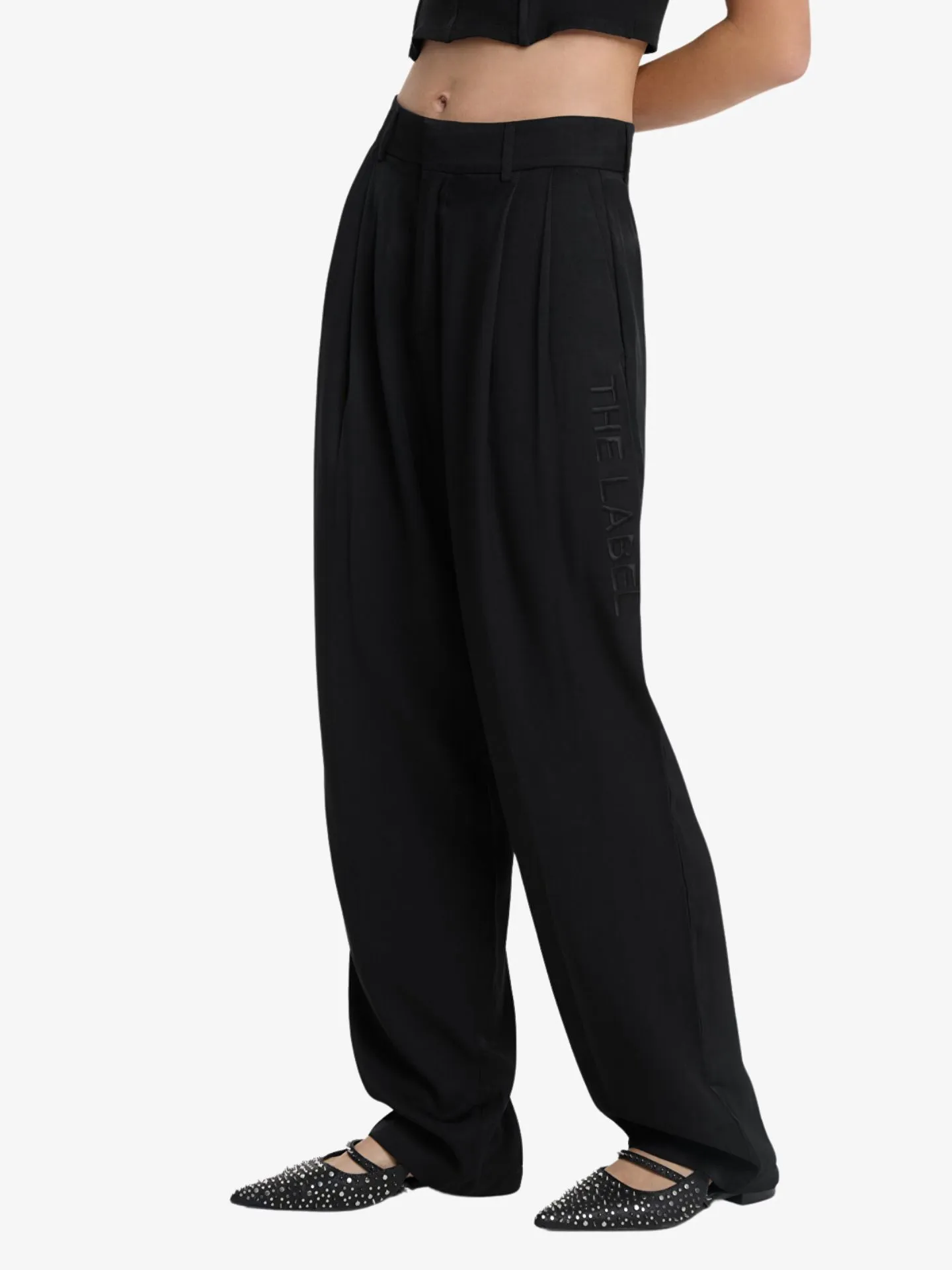 Alix The Label Ladies woven flowy twill pants