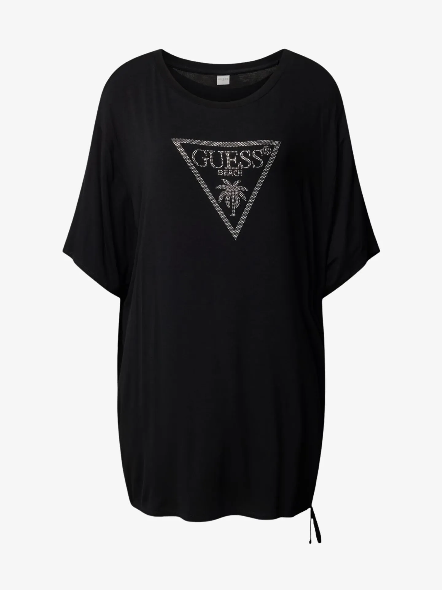 Guess Dames jurk strass triangle zwart