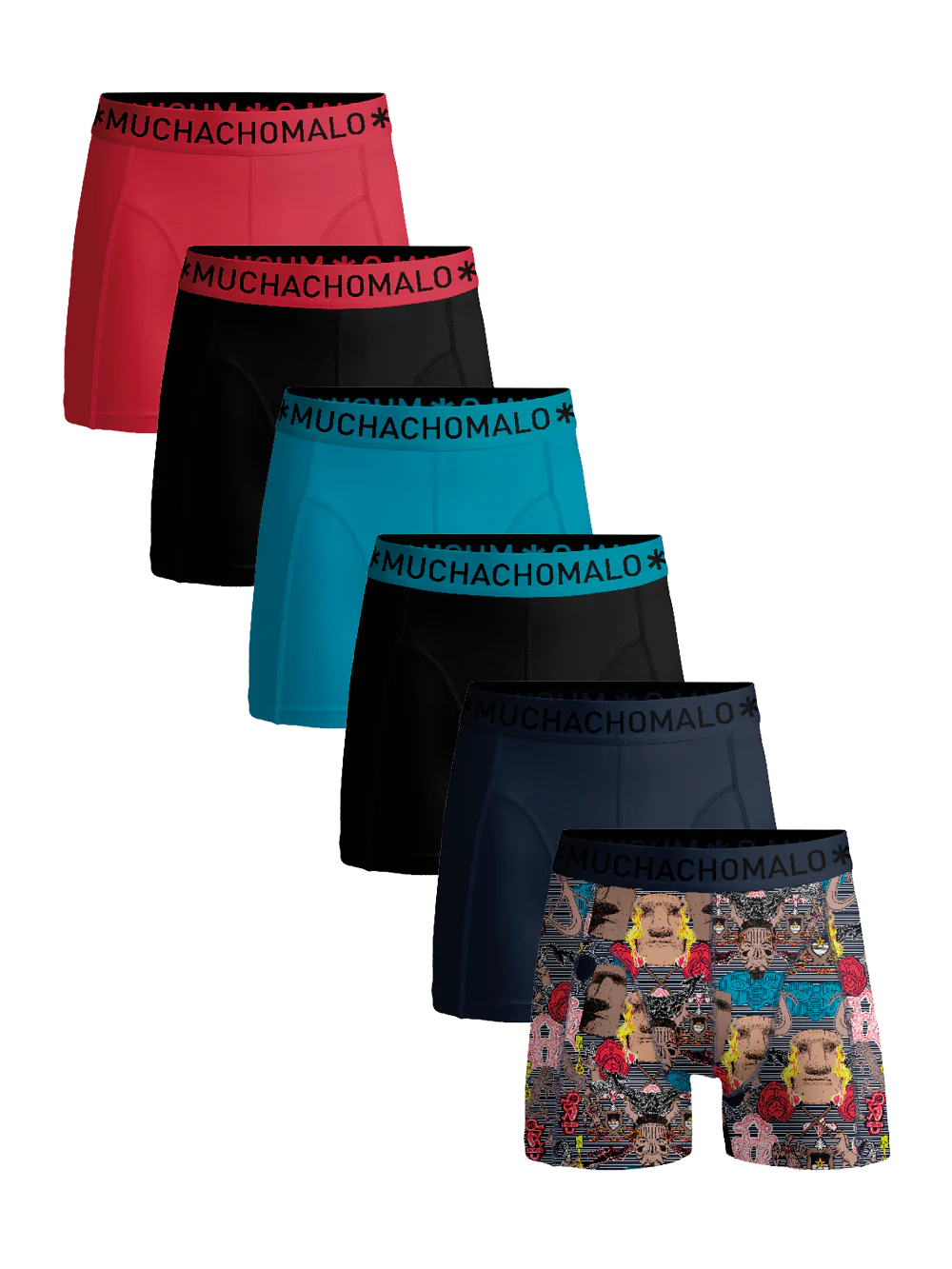 Muchachomalo Heren 6-pack boxershorts