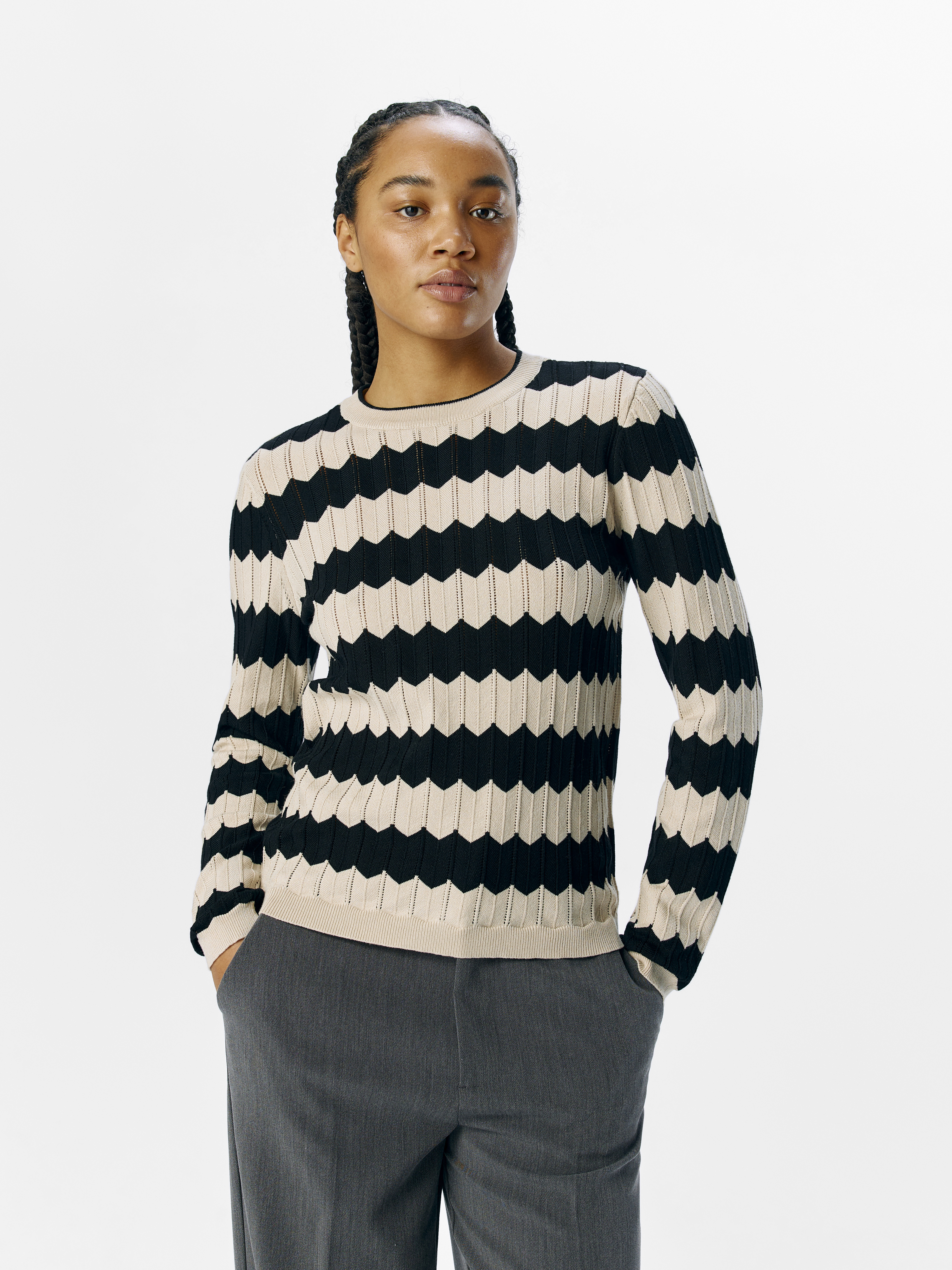 Object Objebba l/s re knit pullover noos