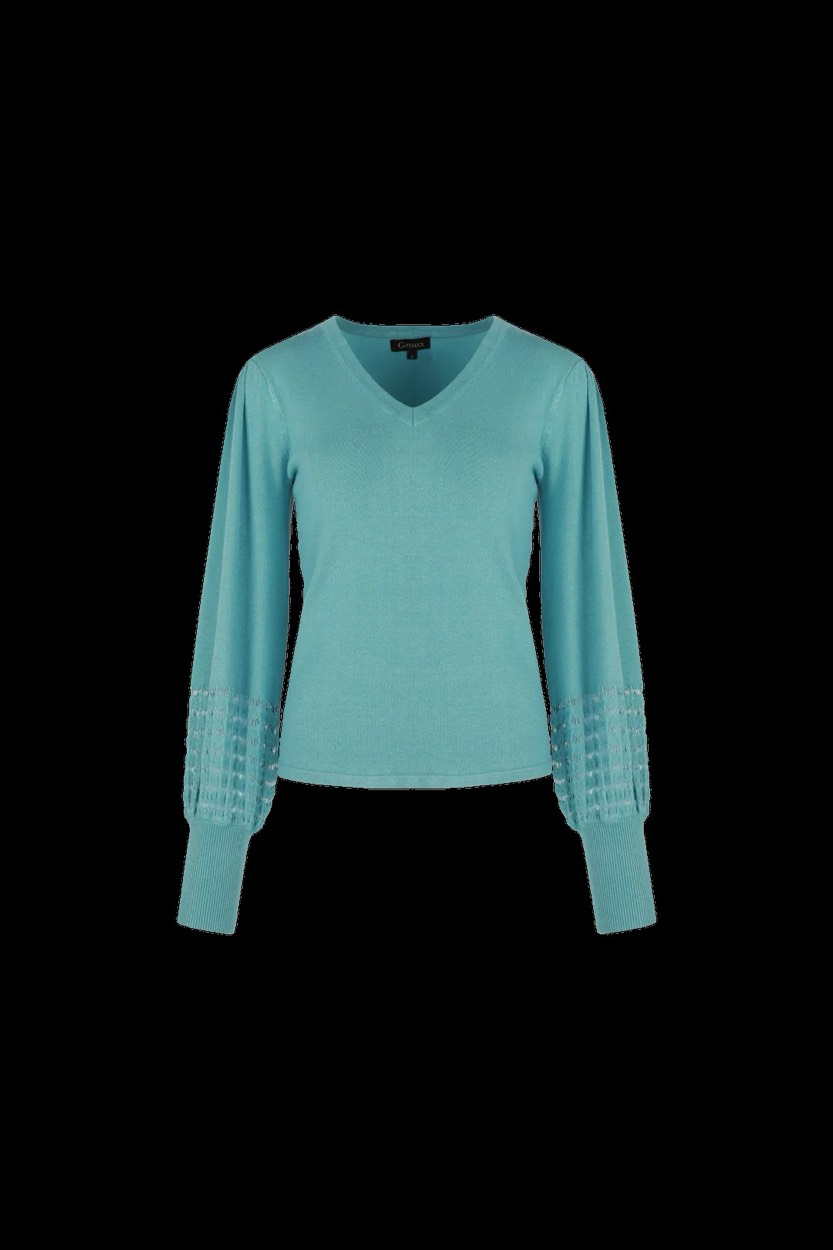 G-Maxx Marley knitting sweater aqua