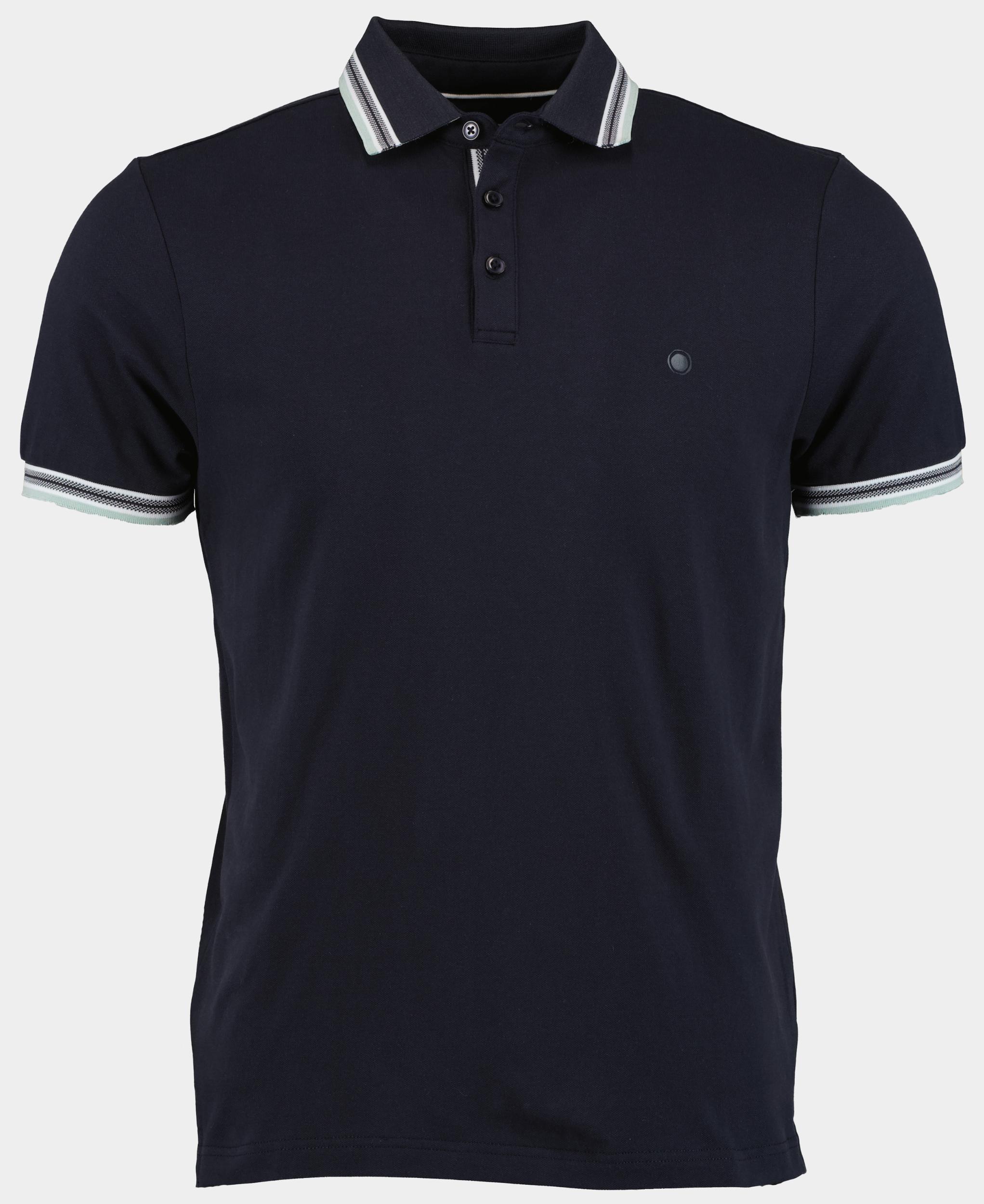 Bos Bright Blue Polo korte mouw brick polo oxford collar 24108br06bo/290