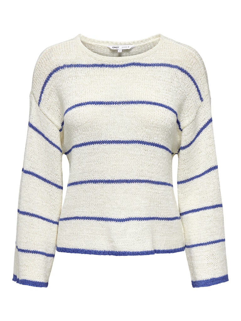 Only Onlgeena 7/8 stripe o-neck knt