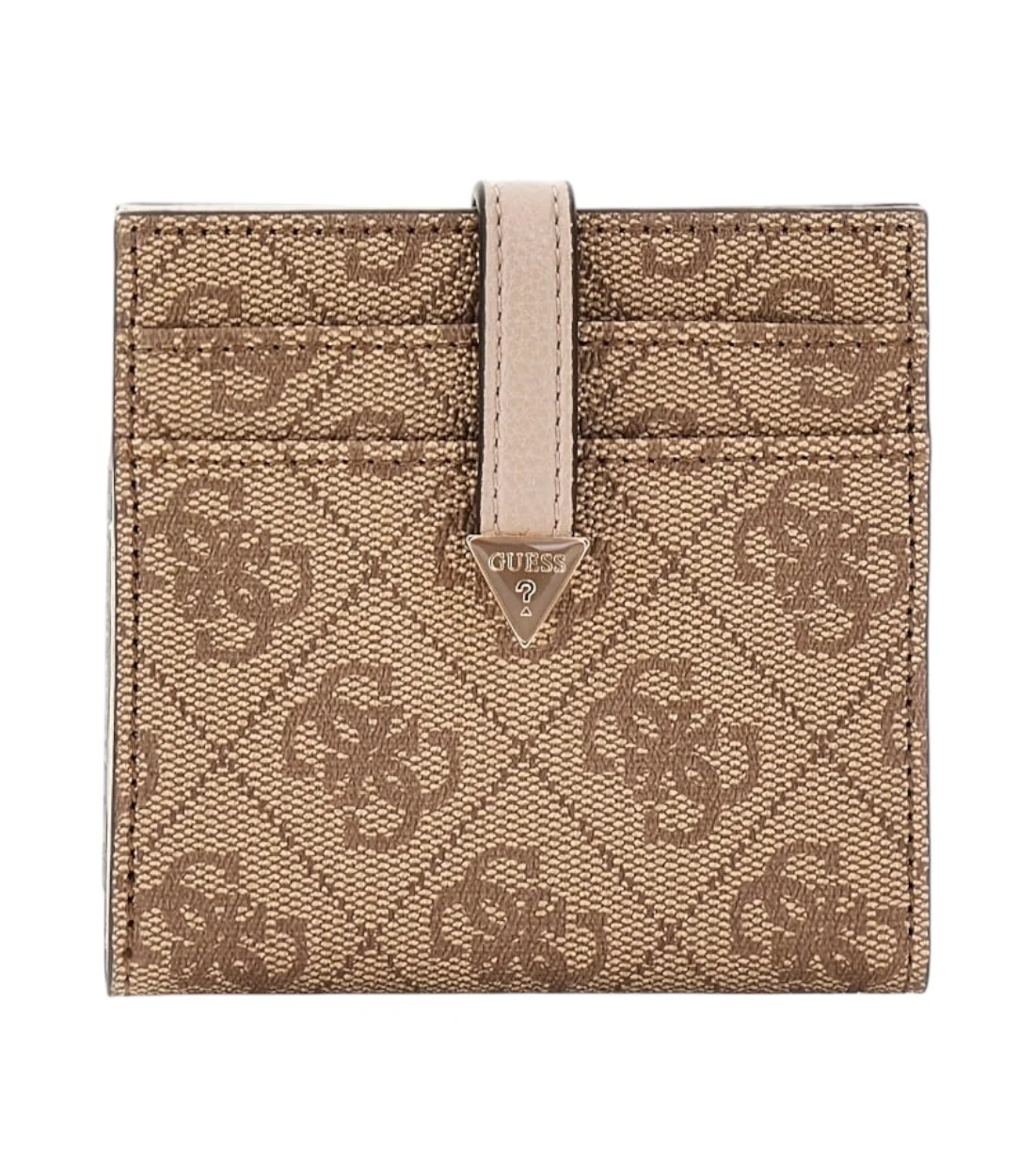 Guess Beige portemonnee met logo print