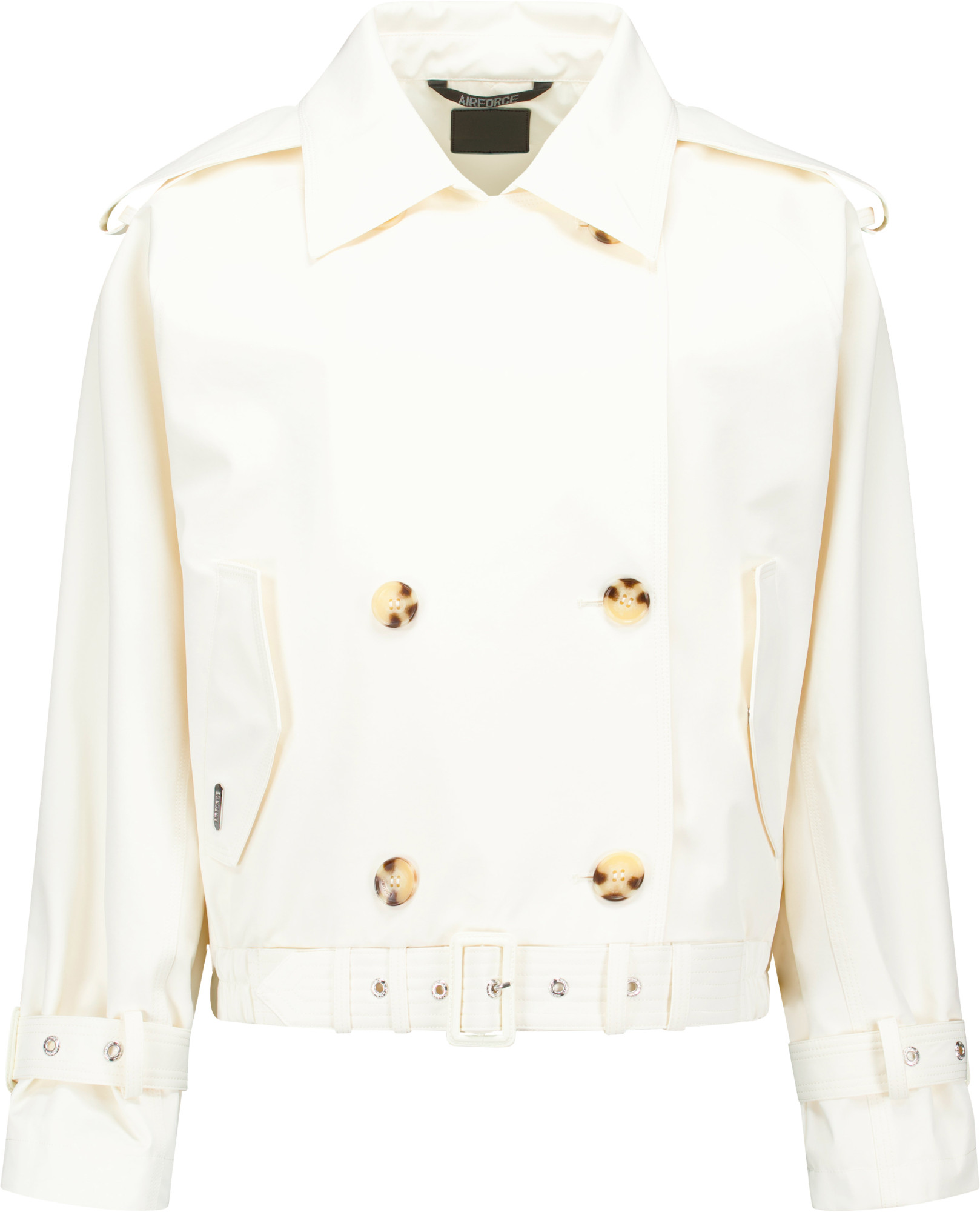 Airforce Cropped trenchcoat ivory frost