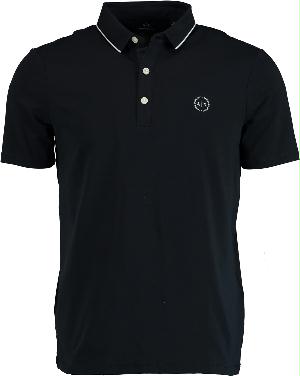 Armani Exchange Polo korte mouw donker modern fit polo 8nzf70.z8m9z/1510