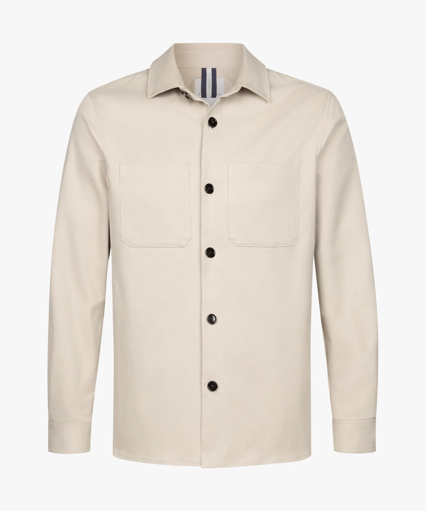 Profuomo overshirt twill ppwf10010d f1 sand