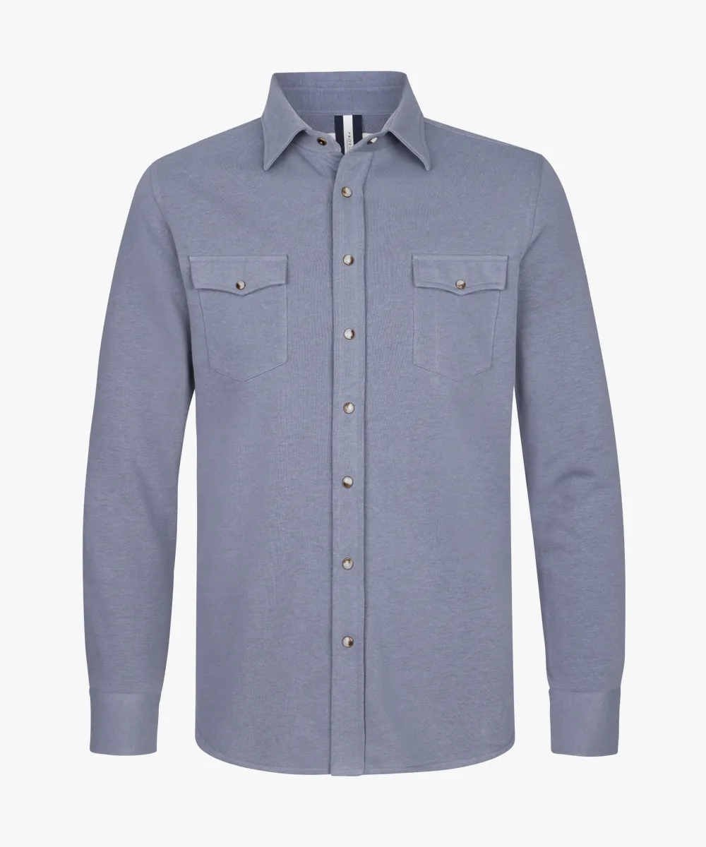 Profuomo overshirt western ppwf10005d m blue